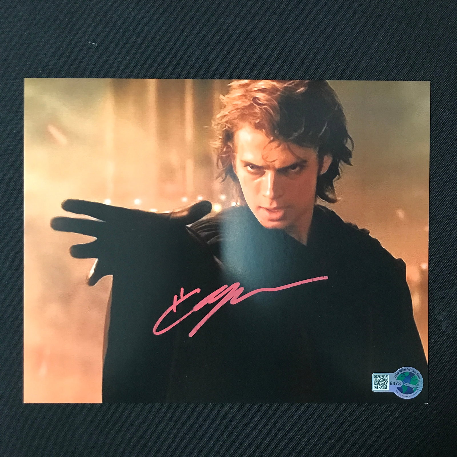 HAYDEN CHRISTENSEN SIGNED DARTH VADER 8X10 - WWOC COA: Prices are in Canadian dollars