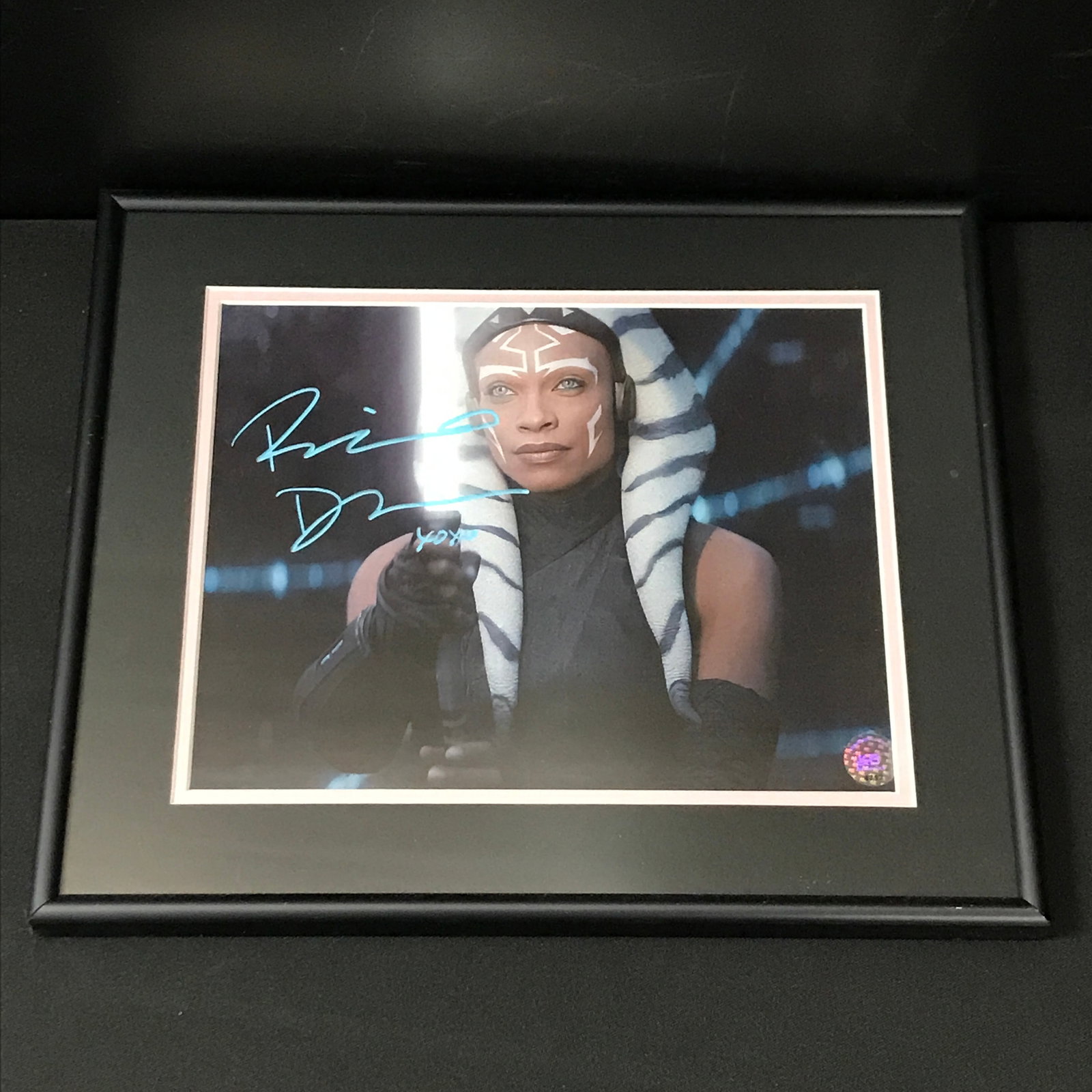 ROSARIO DAWSON SIGNED AND FRAMED AHSOKA STAR WARS 8X10 - KB COA: Prices are in Canadian dollars