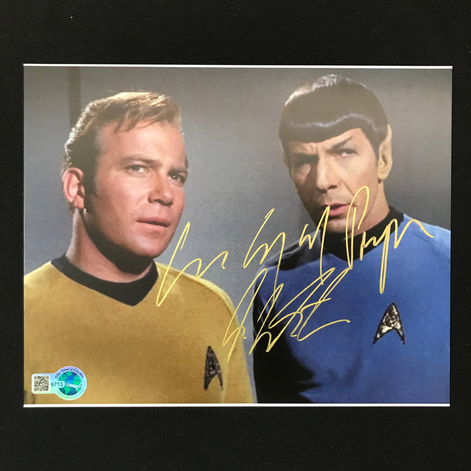 WILLIAM SHATNER SIGNED CAPTAIN KIRK 8X10 INSCRIBED LIVE LONG AND PROSPER - WWOC COA: Prices are in Canadian dollars