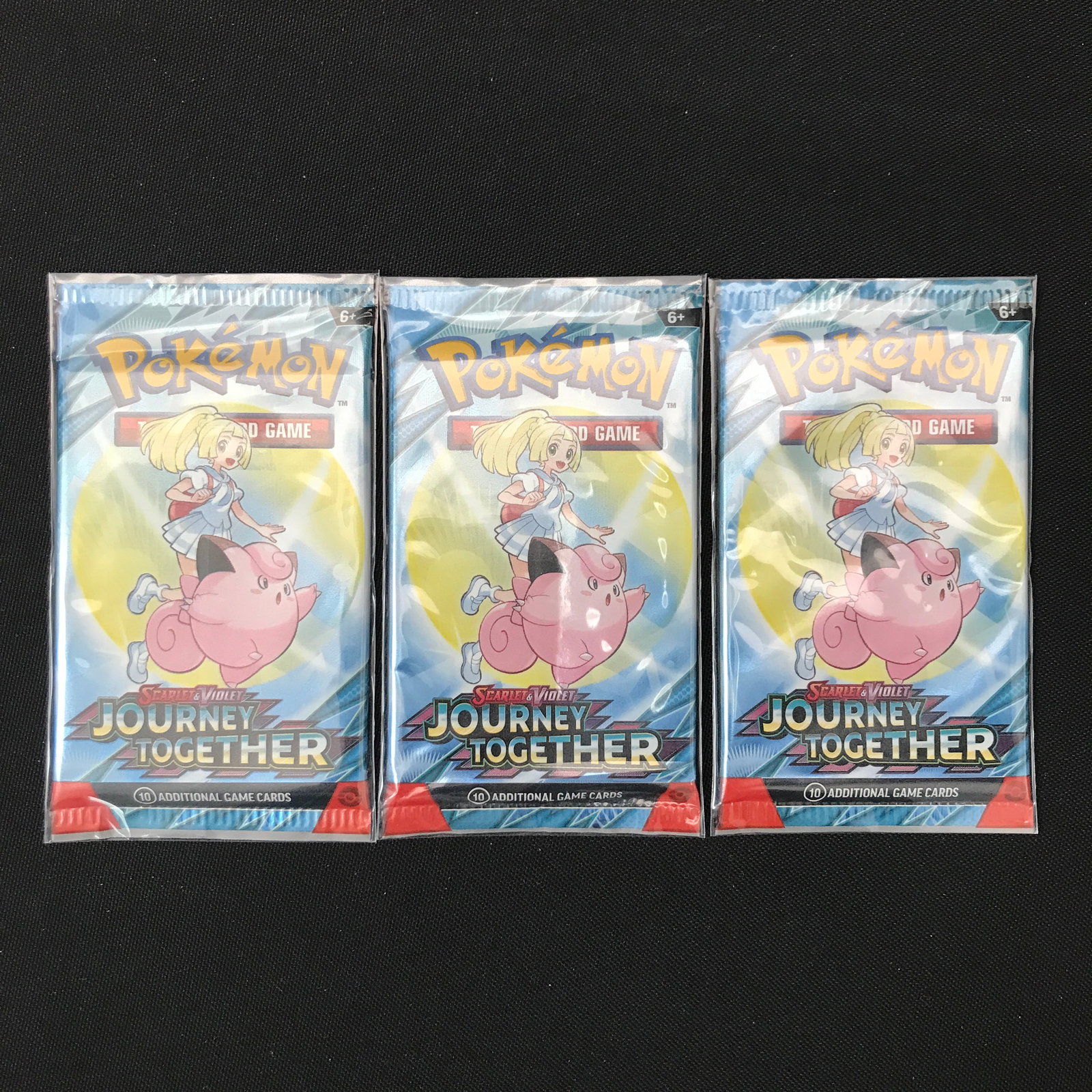 LOT OF 3 POKEMON TCG JOURNEY TOGETHER SEALED BOOSTER PACKS: Prices are in Canadian dollars