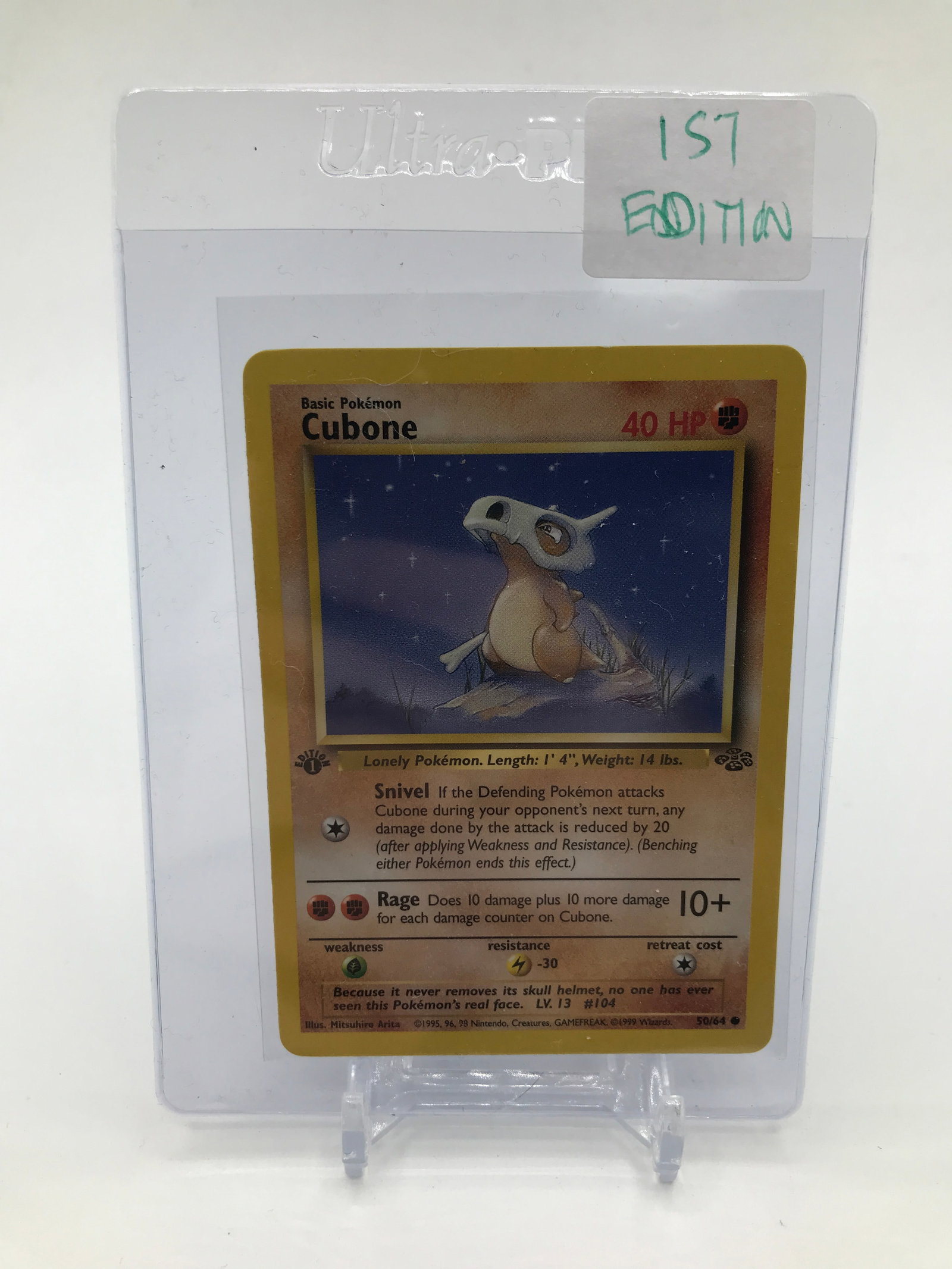POKEMON TCG 1ST EDITION CUBONE TRADING CARD: Prices are in Canadian dollars
