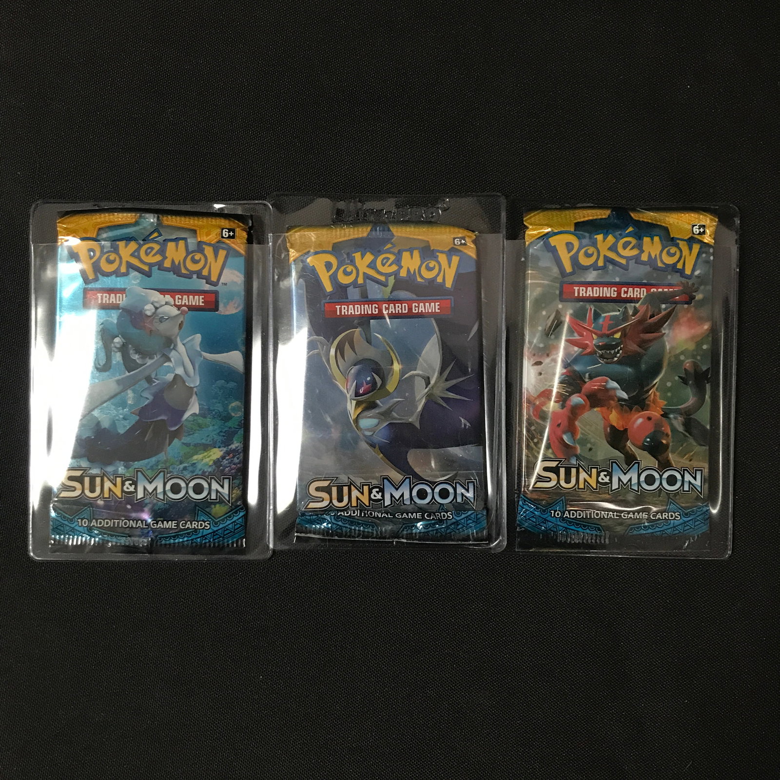 LOT OF 3 POKEMON TCG SUN & MOON SEALED ENGLISH BOOSTER PACKS: Prices are in Canadian dollars