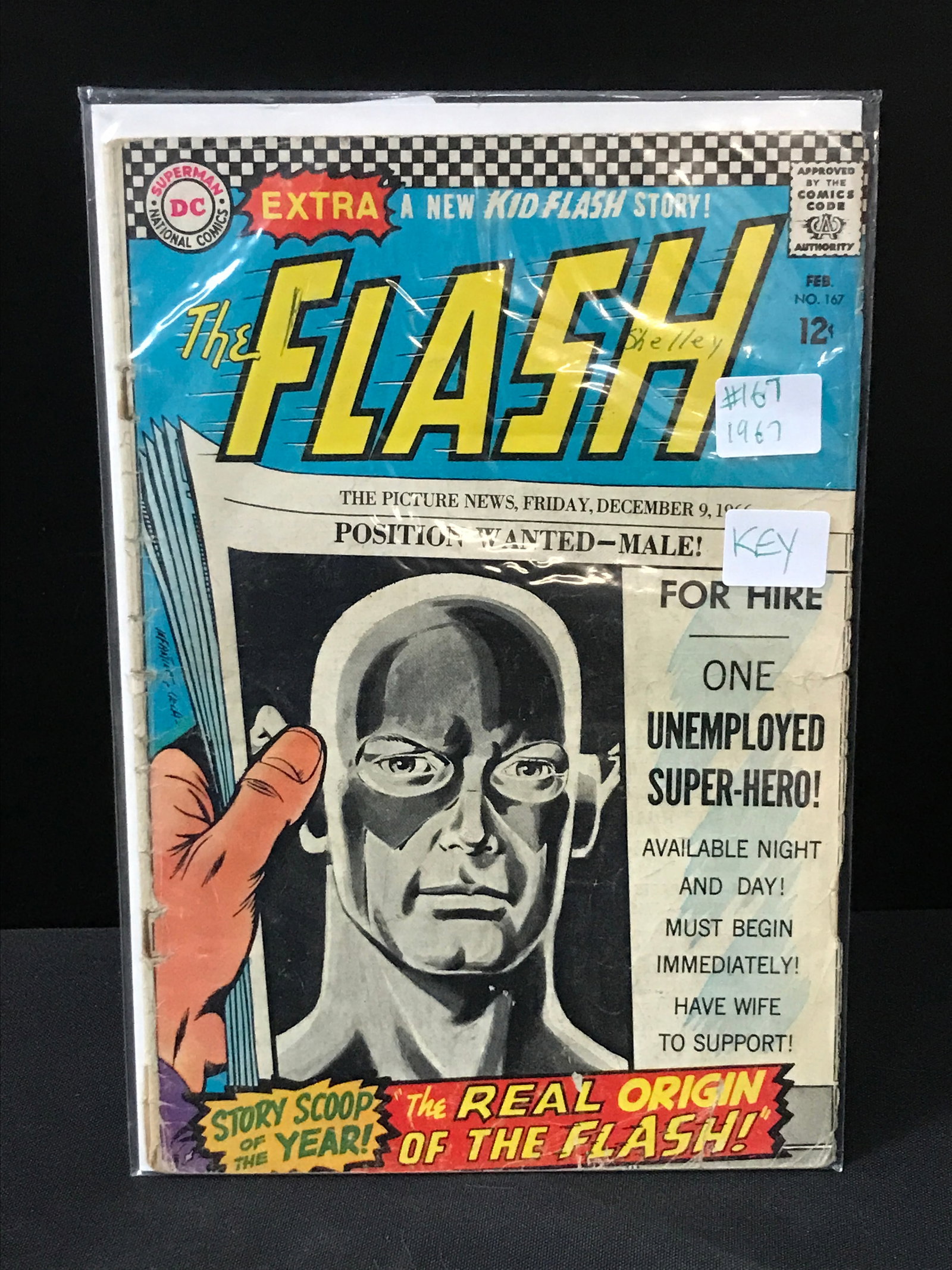 THE FLASH #167 (1967) - DC COMICS (1 of 1)