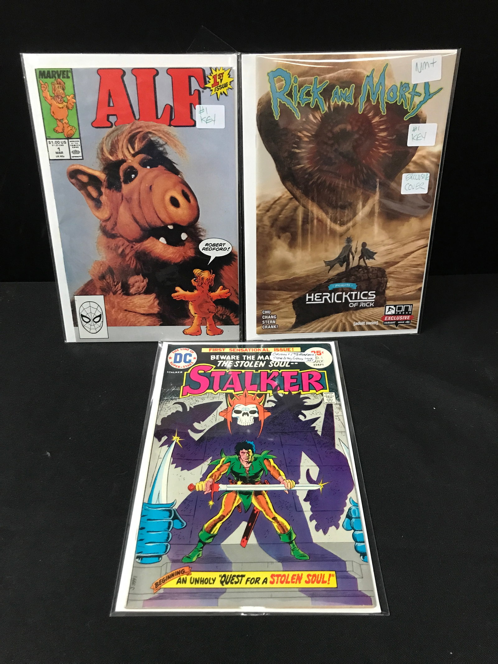 LOT OF 3 X #1 COMICS - VARIOUS TITLES AND PUBLISHERS: Prices are in Canadian dollars