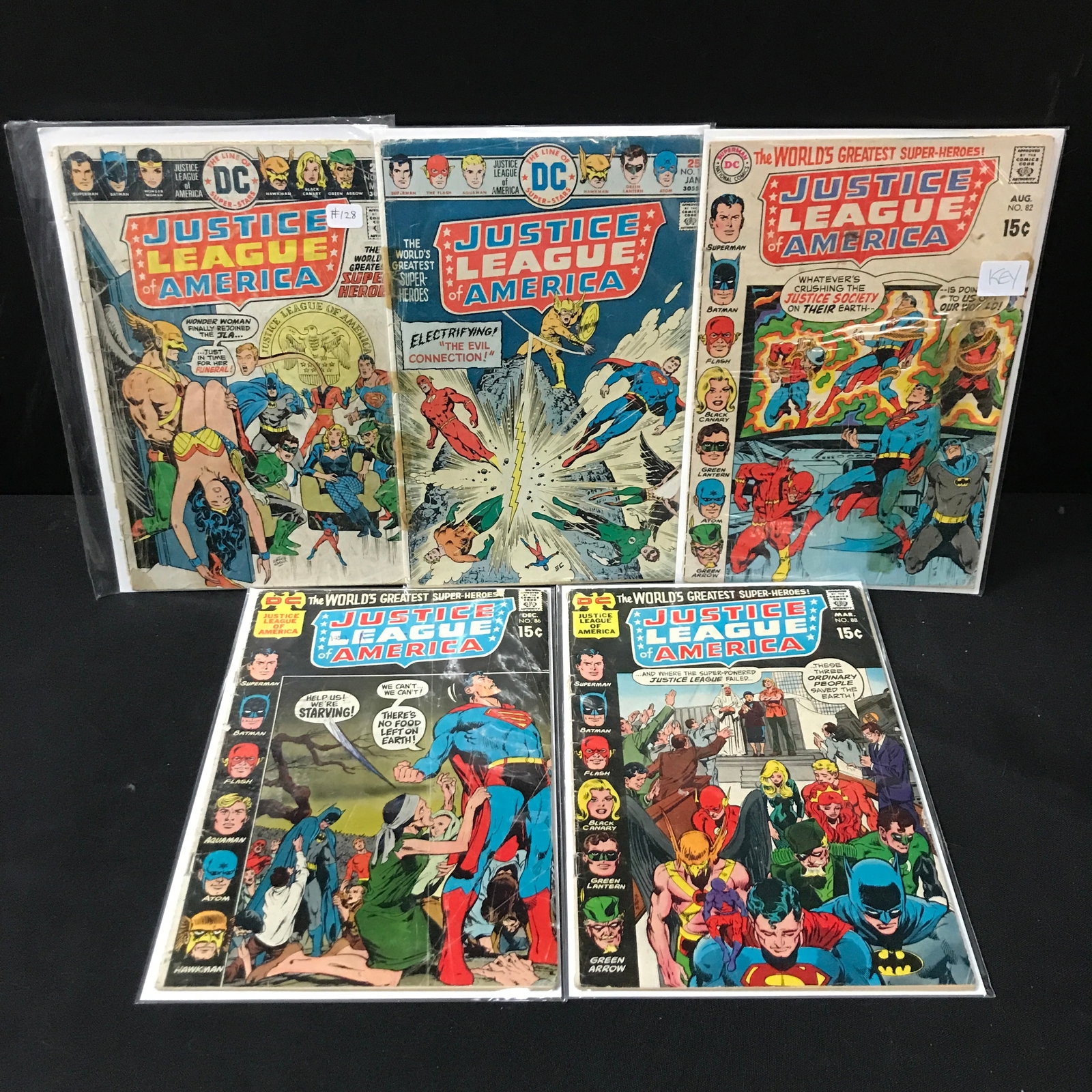 LOT OF 5 JUSTICE LEAGUE OF AMERICA COMICS - DC COMICS (1 of 1)