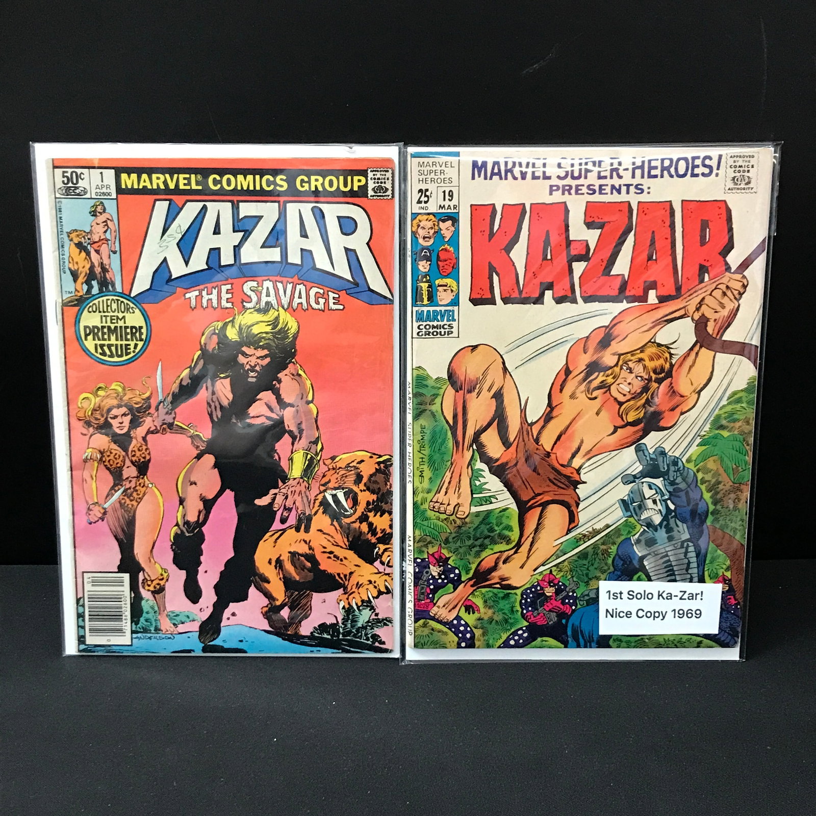 LOT OF 2 COMICS FEATURING KA-ZAR INCLUDING 1ST APP - MARVEL COMICS (1 of 1)