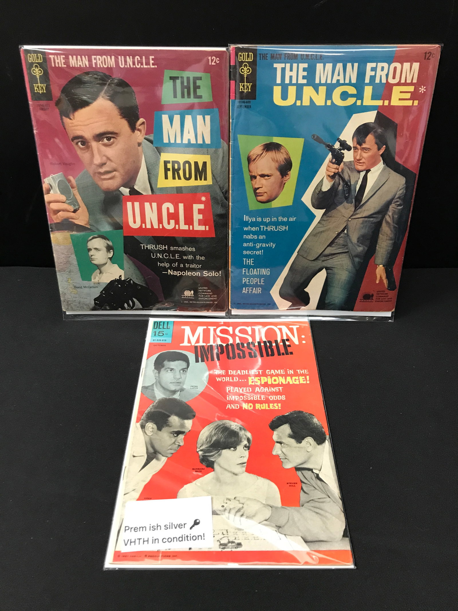 LOT OF 3 SPY BASED COMICS - DELL & GOLD KEY COMICS: Prices are in Canadian Dollars