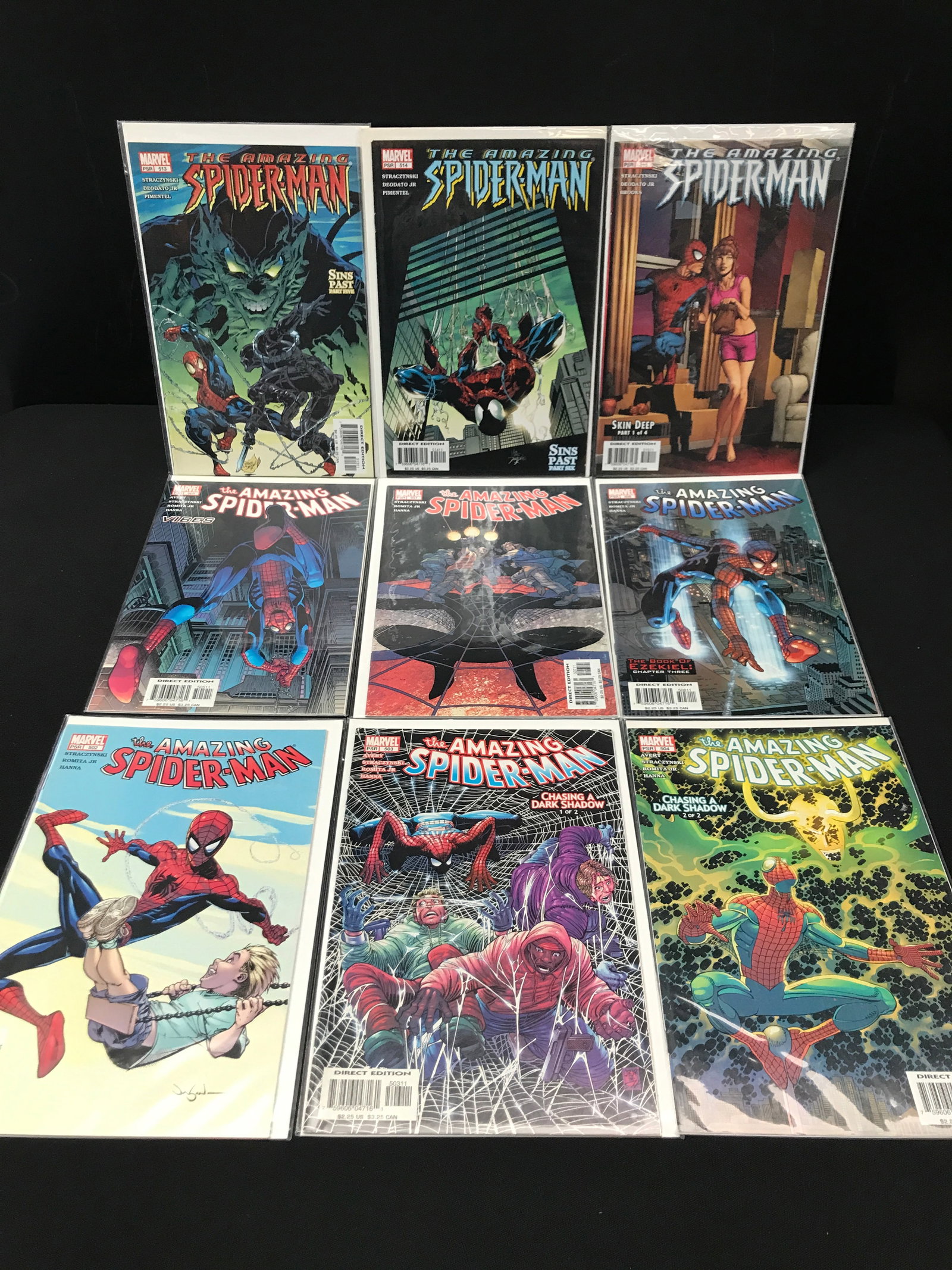 LOT OF 9 COMICS FEATURING SPIDERMAN - MARVEL COMICS (1 of 1)