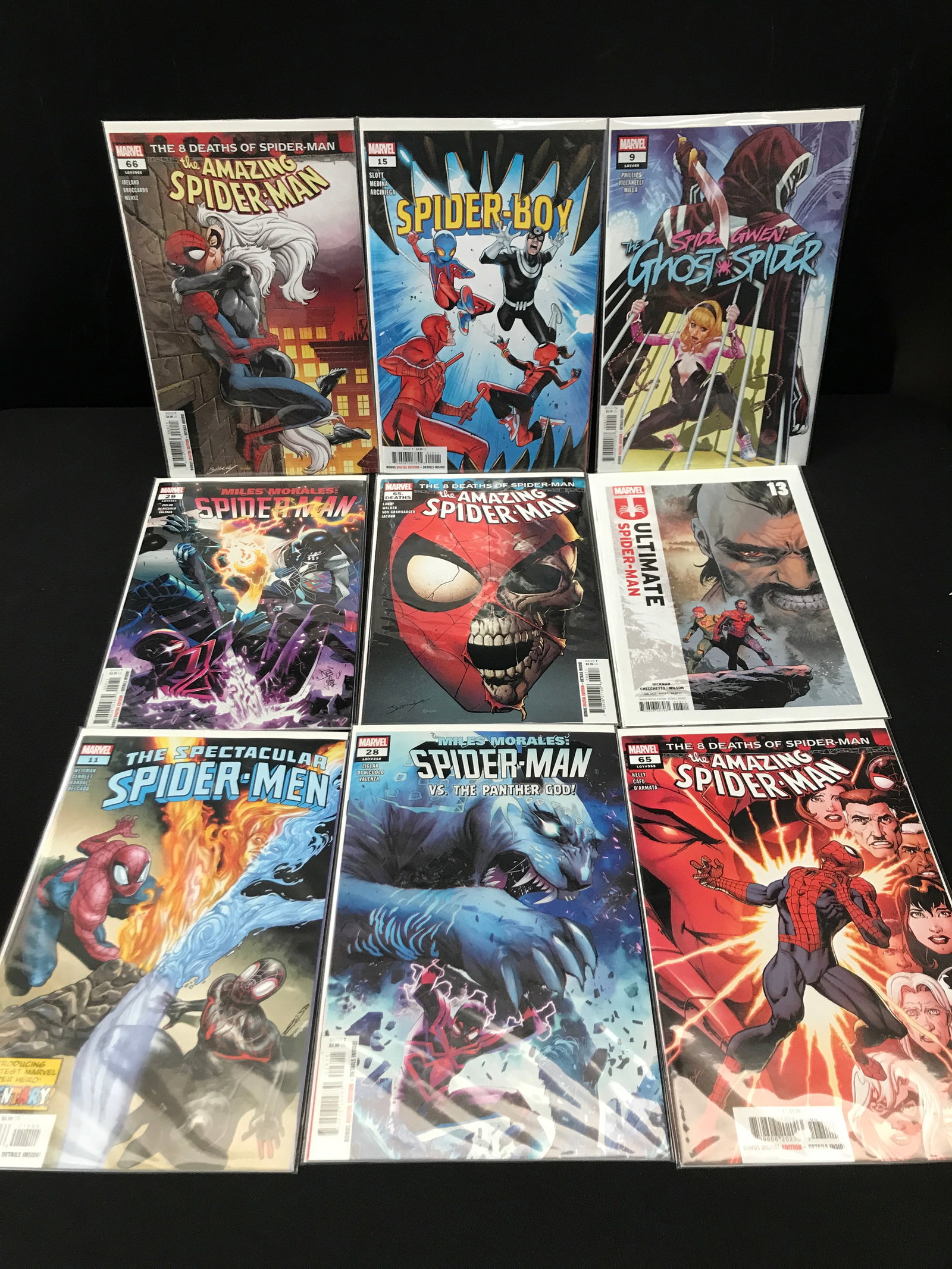 LOT OF 9 SPIDERMAN BASED COMICS - MARVEL COMICS (1 of 1)
