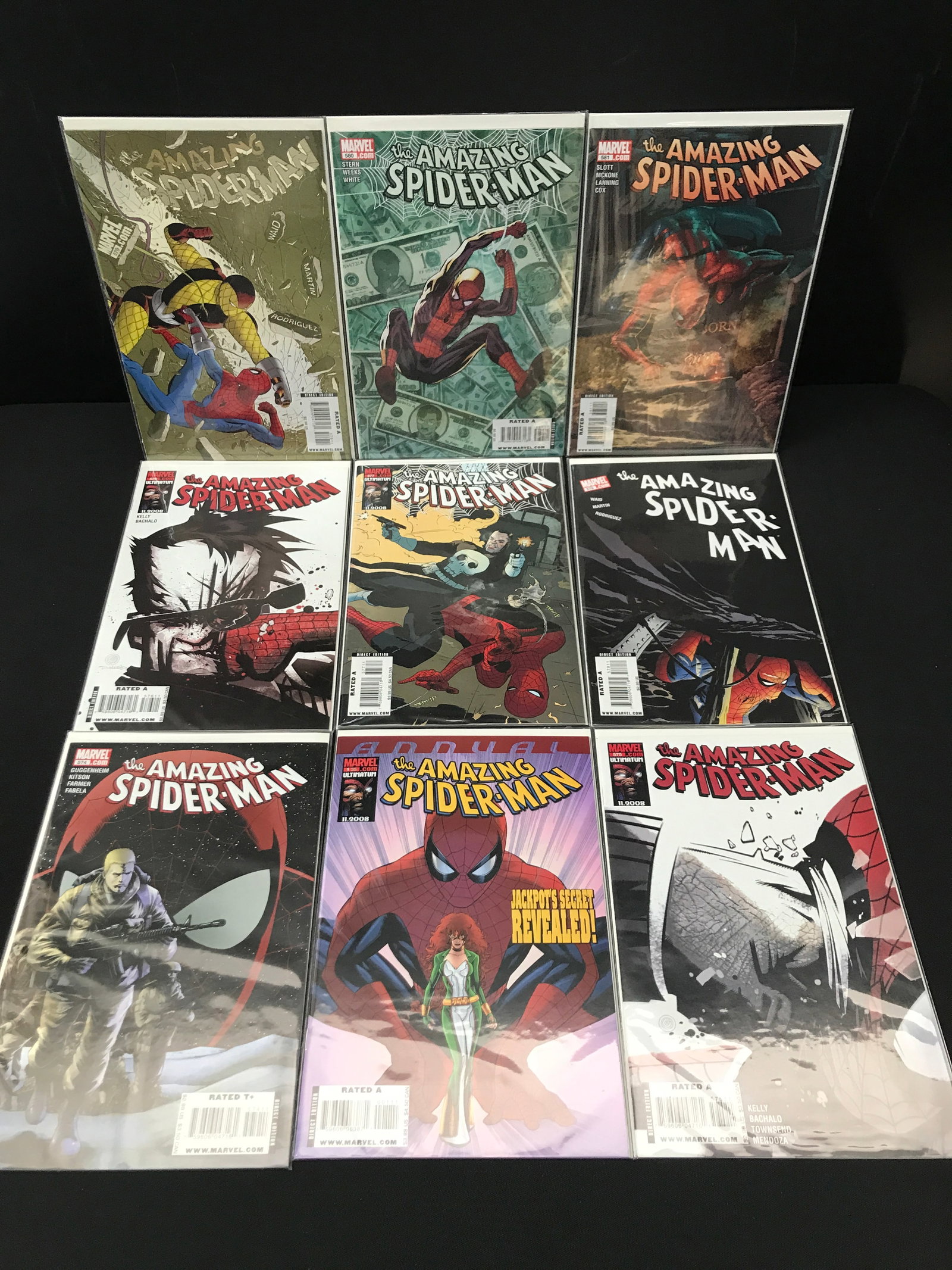 LOT OF 9 SPIDERMAN BASED COMICS - MARVEL COMICS (1 of 1)