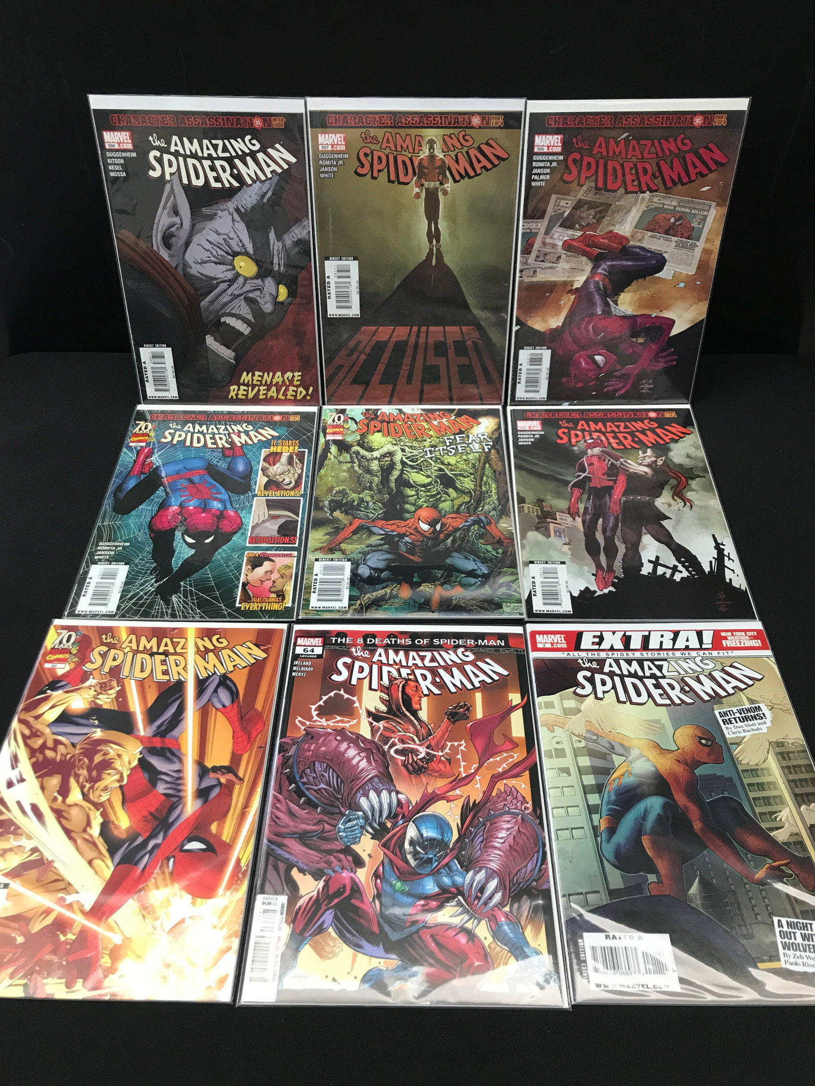 LOT OF 9 SPIDERMAN BASED COMICS - MARVEL COMICS (1 of 1)