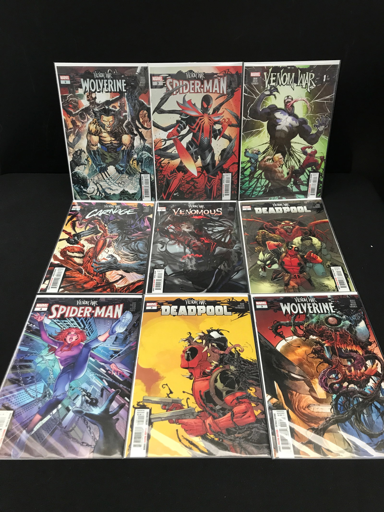 LOT OF 9 VENOM WAR COMICS - MARVEL COMICS (1 of 1)