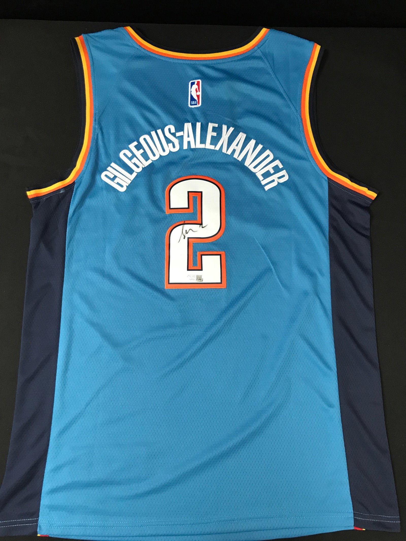 SHAI GILGEOUS ALEXANDER SIGNED OKLAHOMA CITY THUNDER CUSTOM JERSEY - ACE COA: Prices are in Canadian dollars