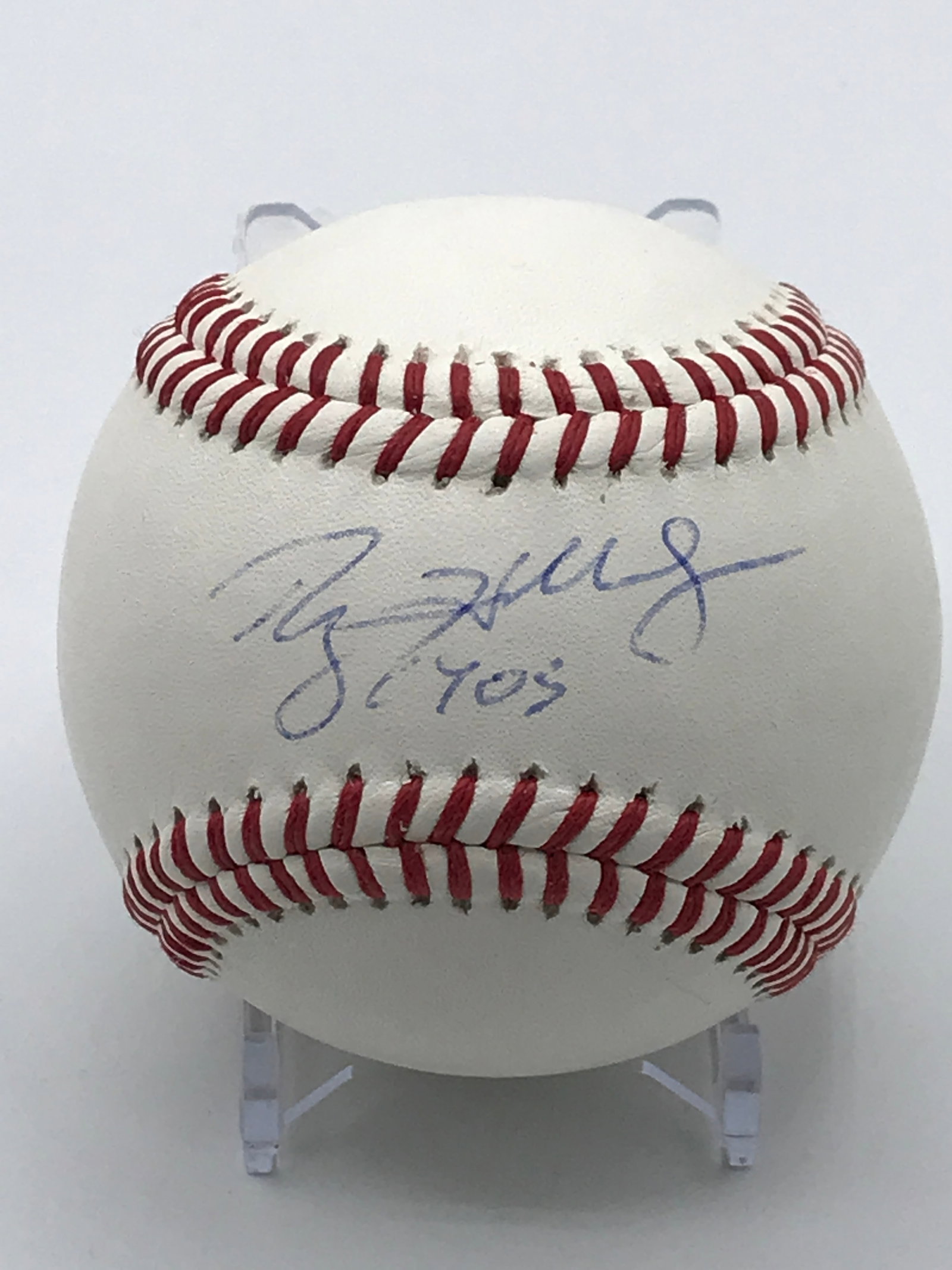 RARE ROY "DOC"HOLLIDAY SIGNED BASEBALL (WWOC COA): Prices are in Canadian dollars