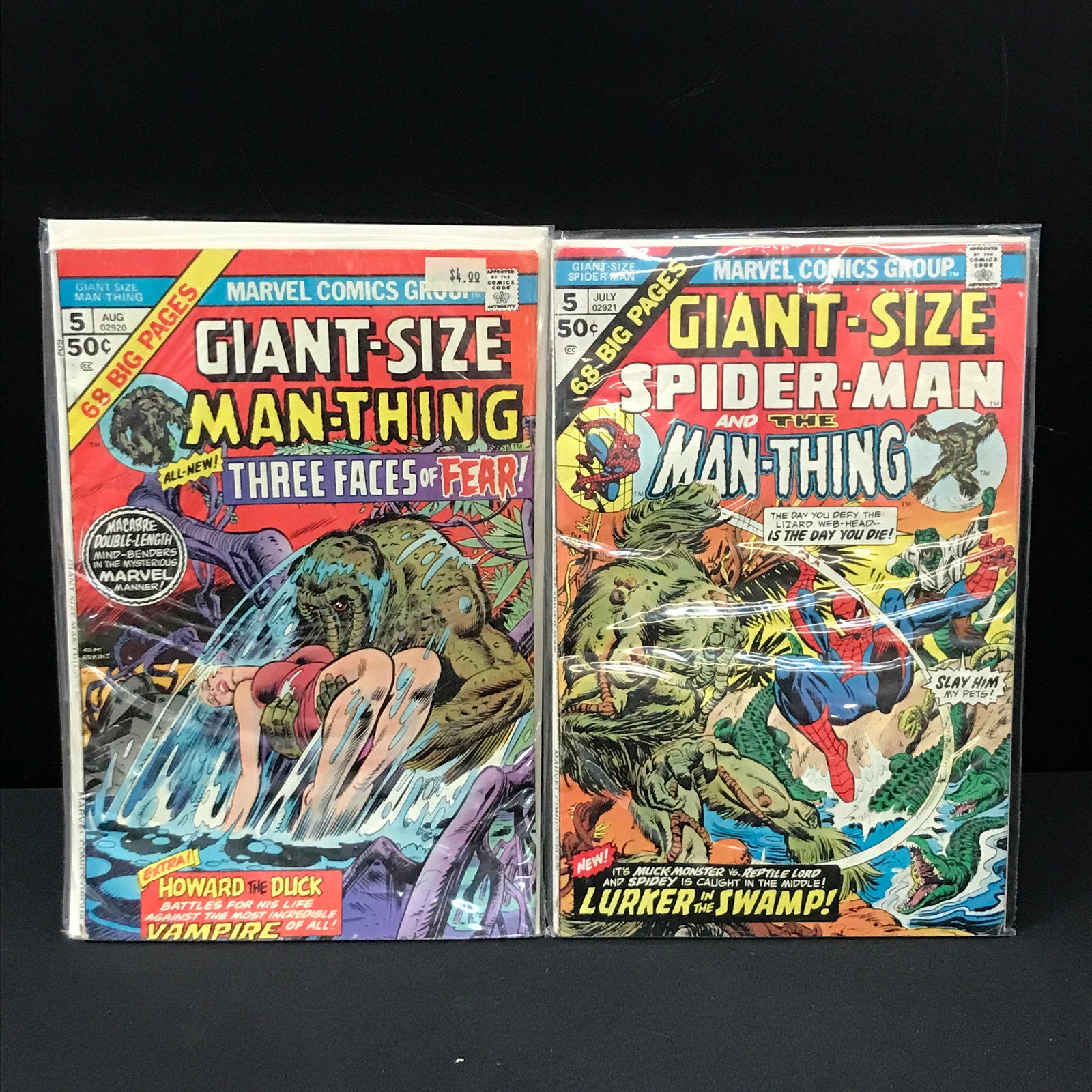 LOT OF 2 GIANT SIZED MARVEL COMICS BOTH #5'S - VARIOUS TITLES: Prices are in Canadian dollars