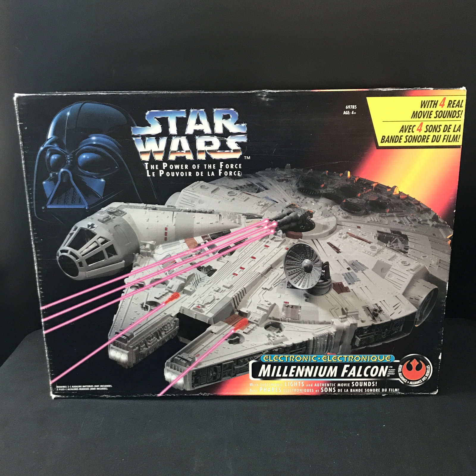 STAR WARS THE POWER OF THE FORCE ELECTRONIC MILLENIUM FALCON IN ORIGINAL PACKAGING: Prices are in Canadian Dollars
