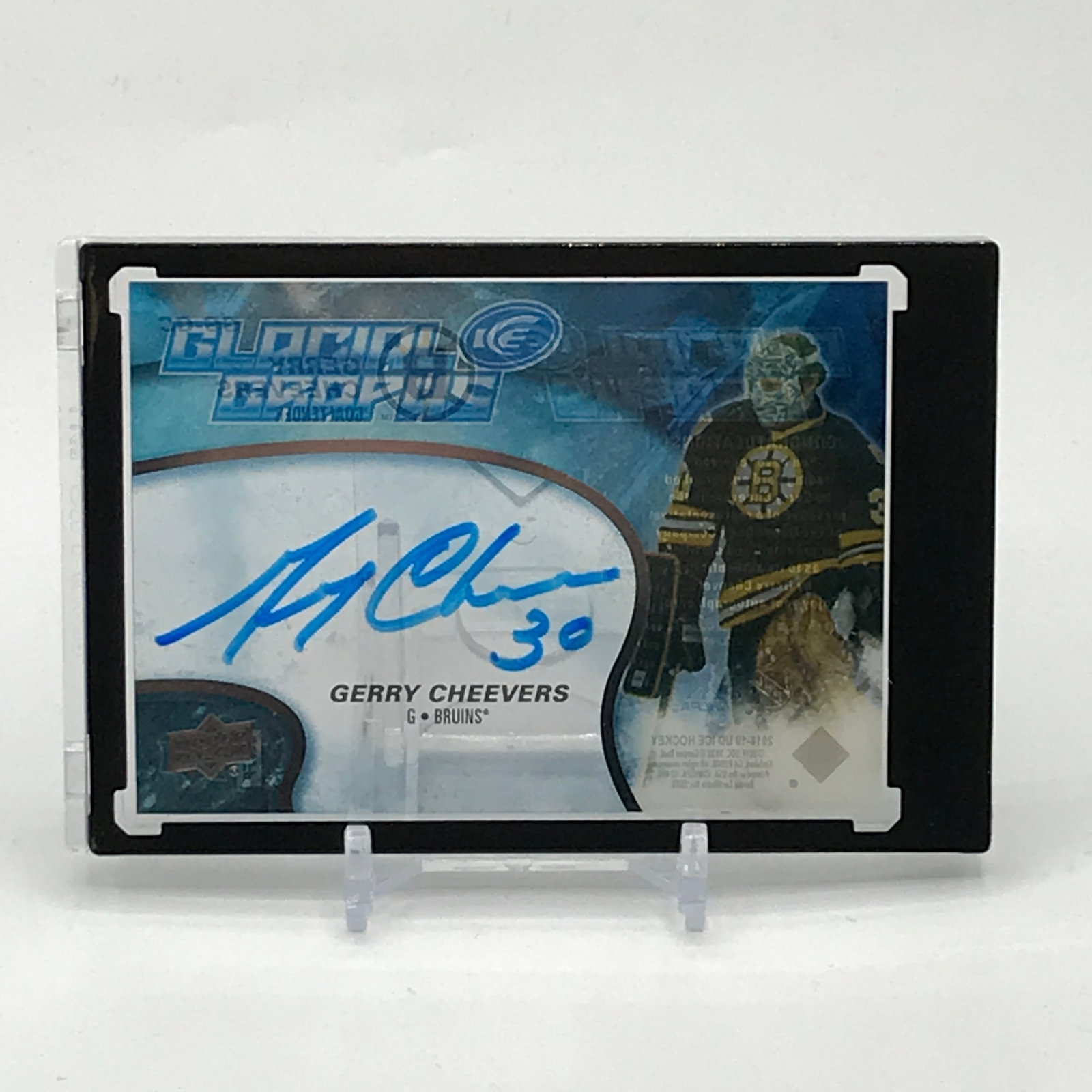 2018-19 UPPER DECK ICE HOCKEY GERRY CHEEVERS SIGNED TRADING CARD: Prices are in Canadian Dollars