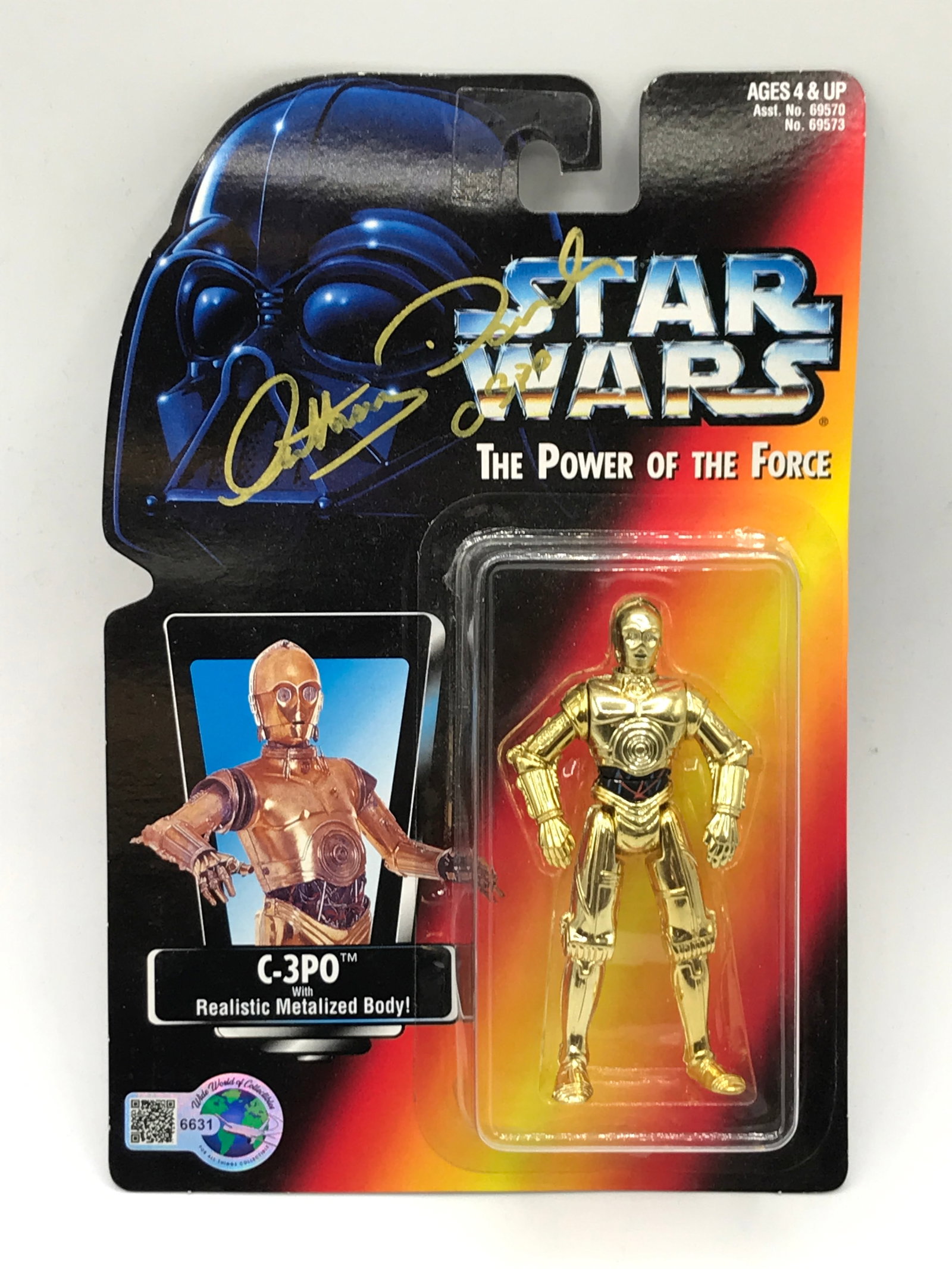 ANTHONY DANIELS SIGNED C 3P0 FUNKO ACTION FIGURE (WWOC COA): Prices are in Canadian Dollars