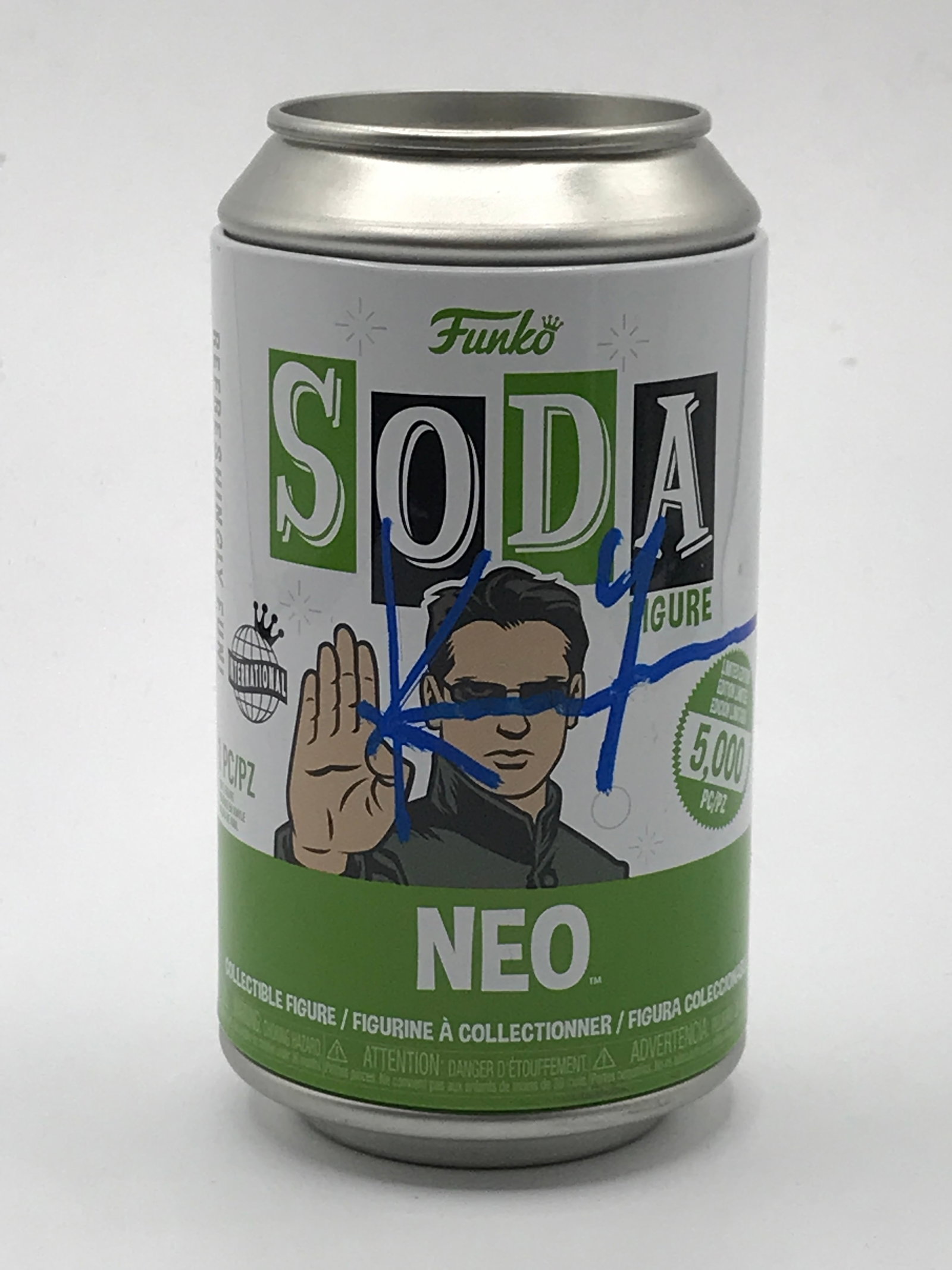 LTD EDITION KEANU REAVES SIGNED NEO FUNKO POP CAN (KB COA): Prices are in Canadian Dollars