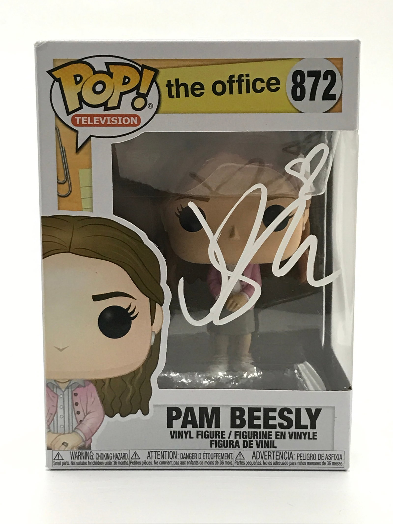 JENNA FISCHER SIGNED PAM BEESLY THE OFFICE FUNKO POP - KB COA: Prices are in Canadian dollars