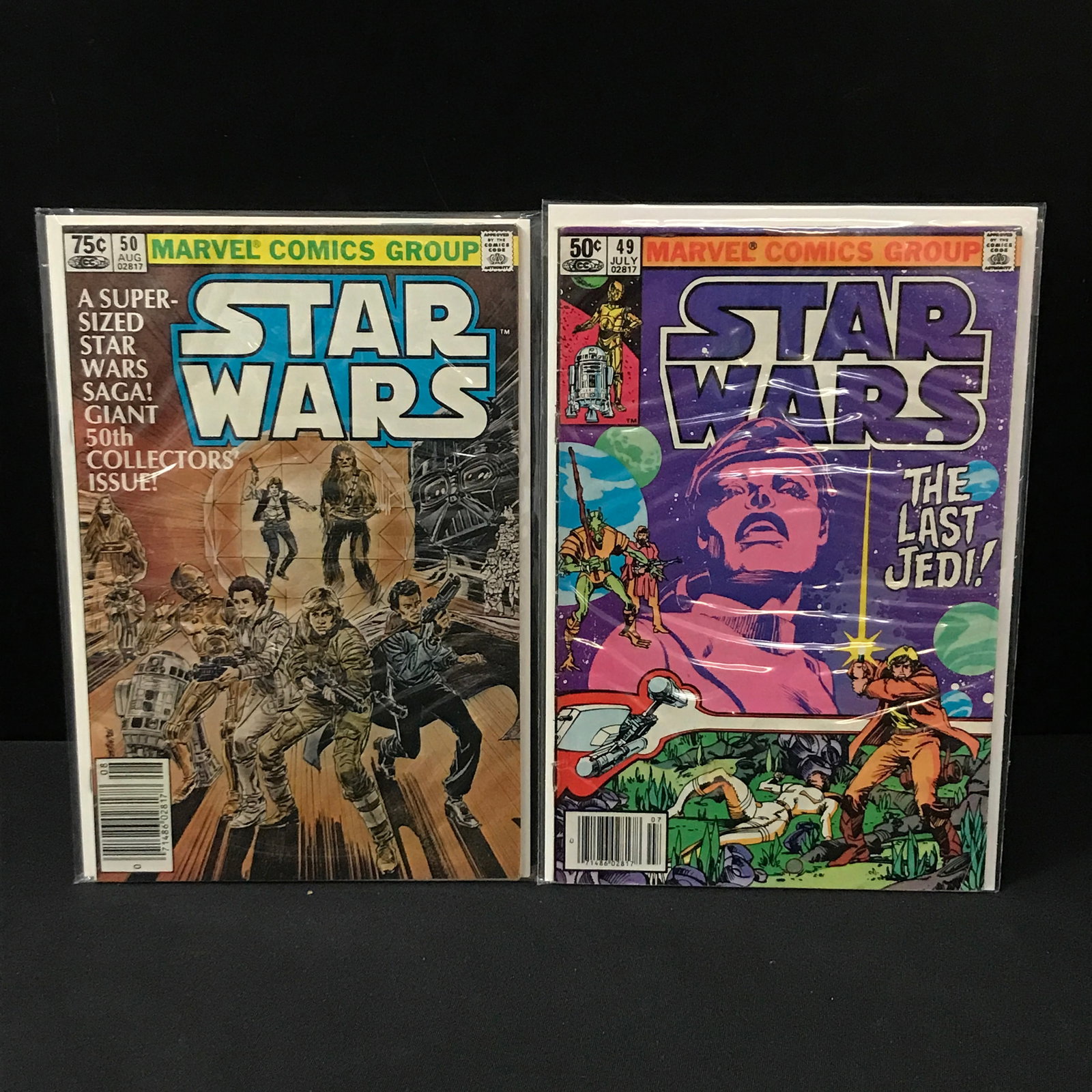 LOT OF 2 STAR WARS COMICS #49-50 - MARVEL COMICS: Prices are in Canadian dollars