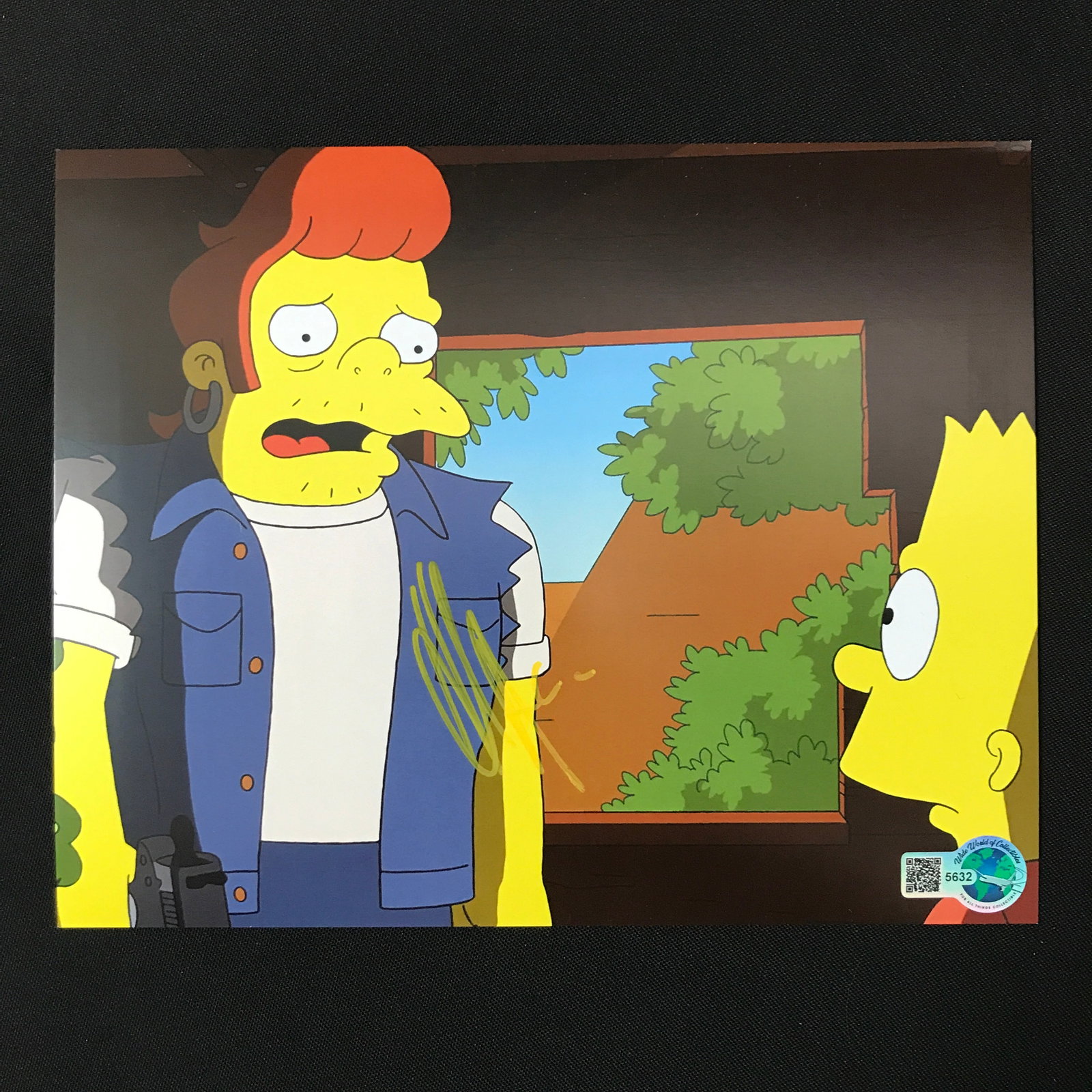 HANK AZARIA SIGNED SIMPSONS 8X10 - WWOC COA: Prices are in Canadian dollars