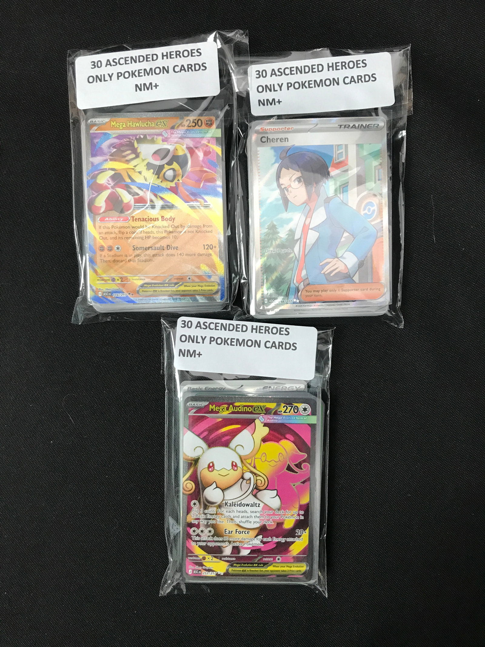LOT OF 90 POKEMON TCG ASCENDED HEROES TRADING CARDS: Prices are in Canadian dollars