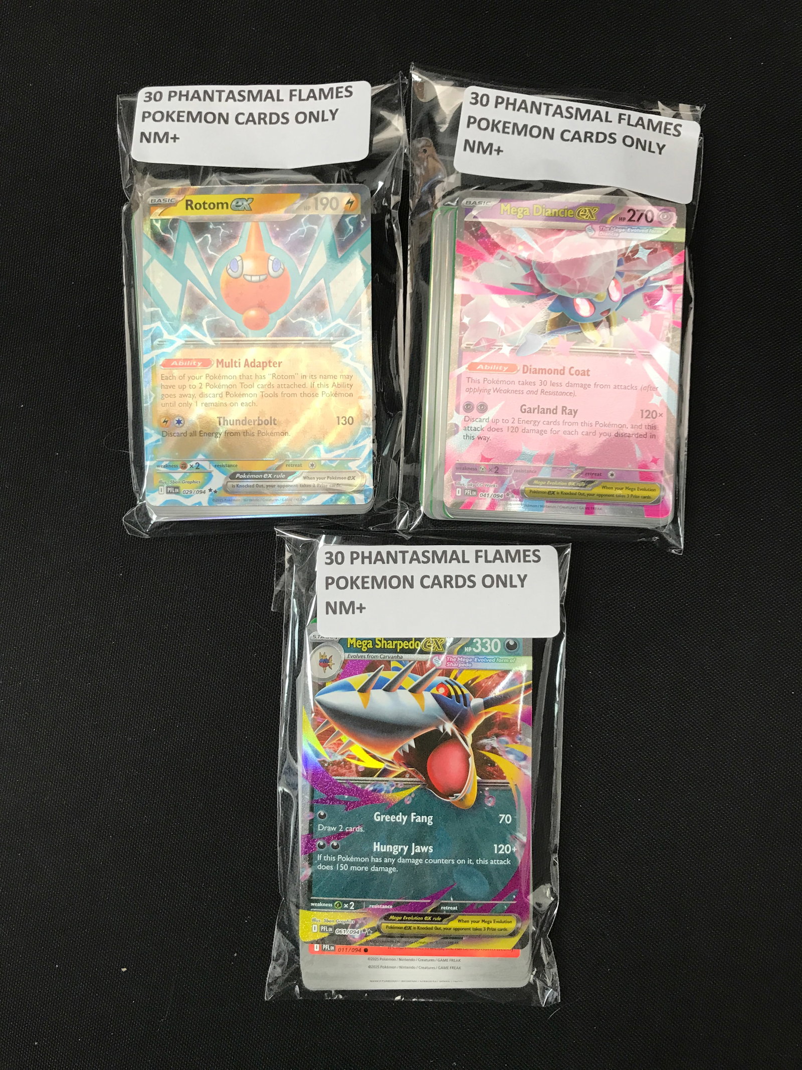 LOT OF 90 POKEMON TCG PHANTASMAL FLAMES TRADING CARDS: Prices are in Canadian dollars