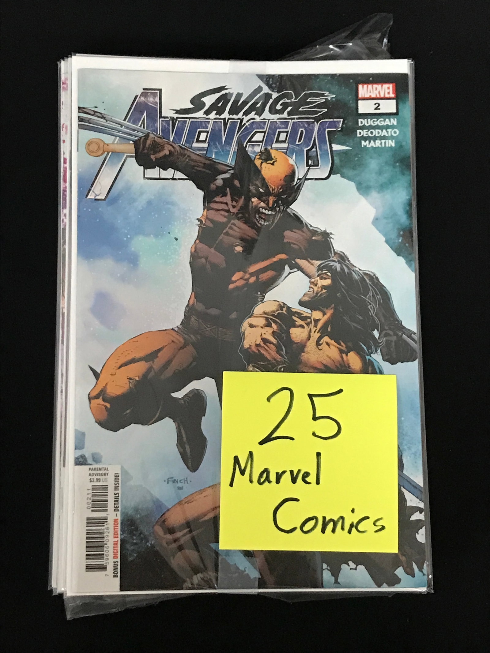 LOT OF 25 MARVEL COMICS: Prices are in Canadian dollars