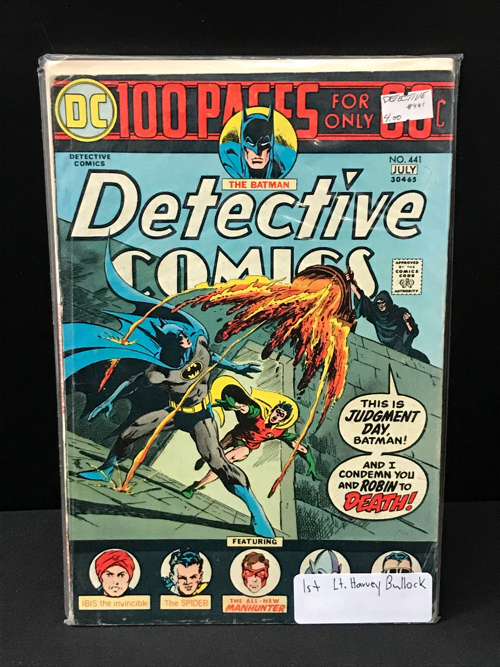 DETECTIVE COMICS #441 1ST LT. HARVEY BULLOCK - DC COMICS: Prices are in Canadian dollars