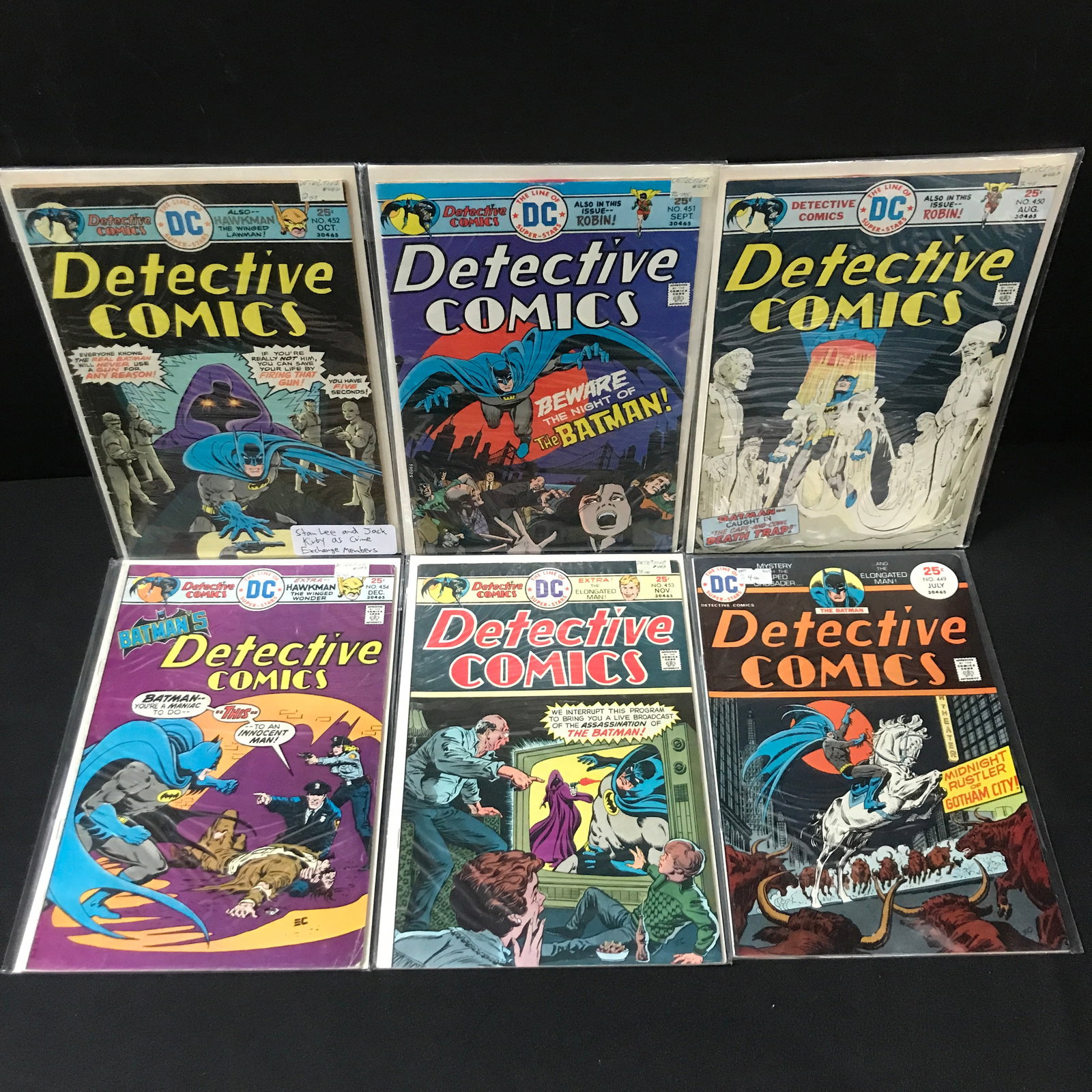 LOT OF 6 DETECTIVE COMICS - DC: Prices are in Canadian dollars