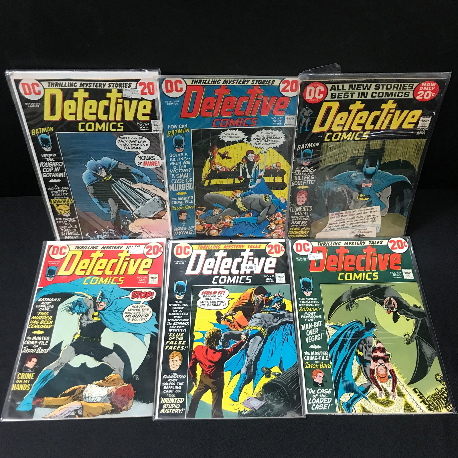 LOT OF 6 DETECTIVE COMICS #426-431 - DC: Prices are in Canadian dollars