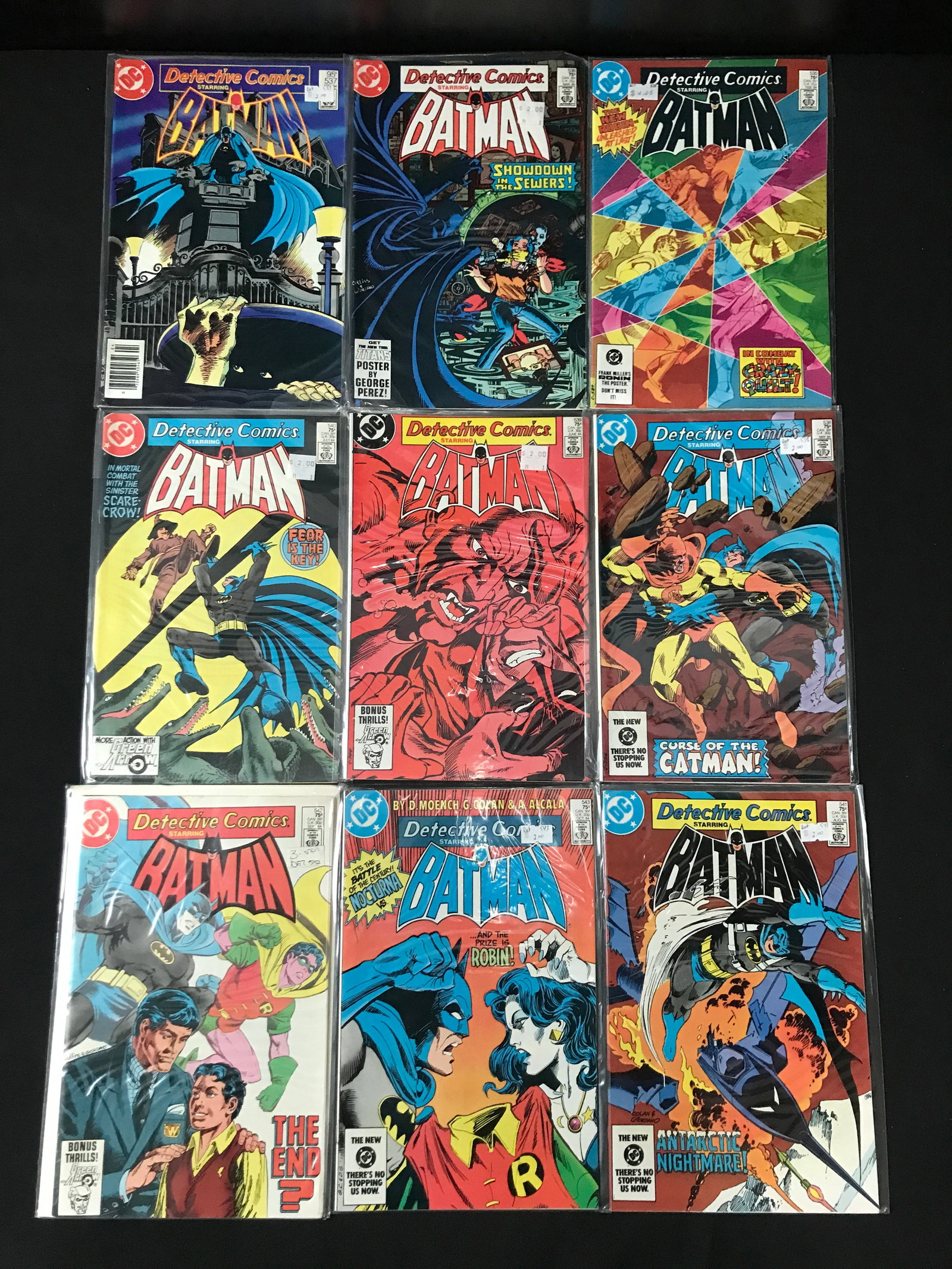 LOT OF 3 DETECTIVE COMICS INCLUDING 1ST ONYX ADAMS - DC COMICS: Prices are in Canadian dollars