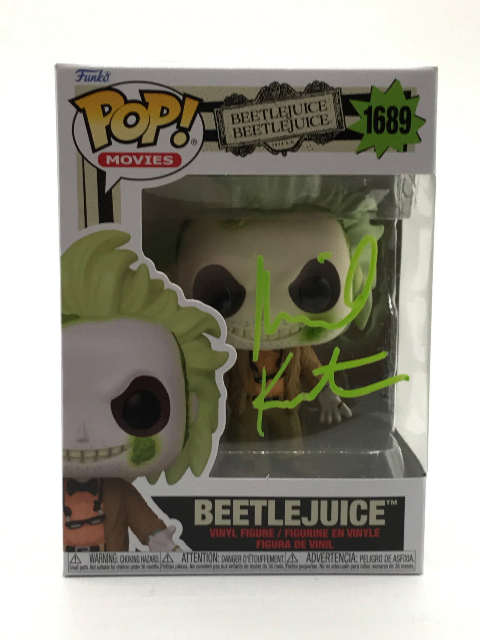MICHAEL KEATON SIGNED BEETLEJUICE FUNKO POP - HOLLYWOOD AUTHENTIC COA: Prices are in Canadian dollars