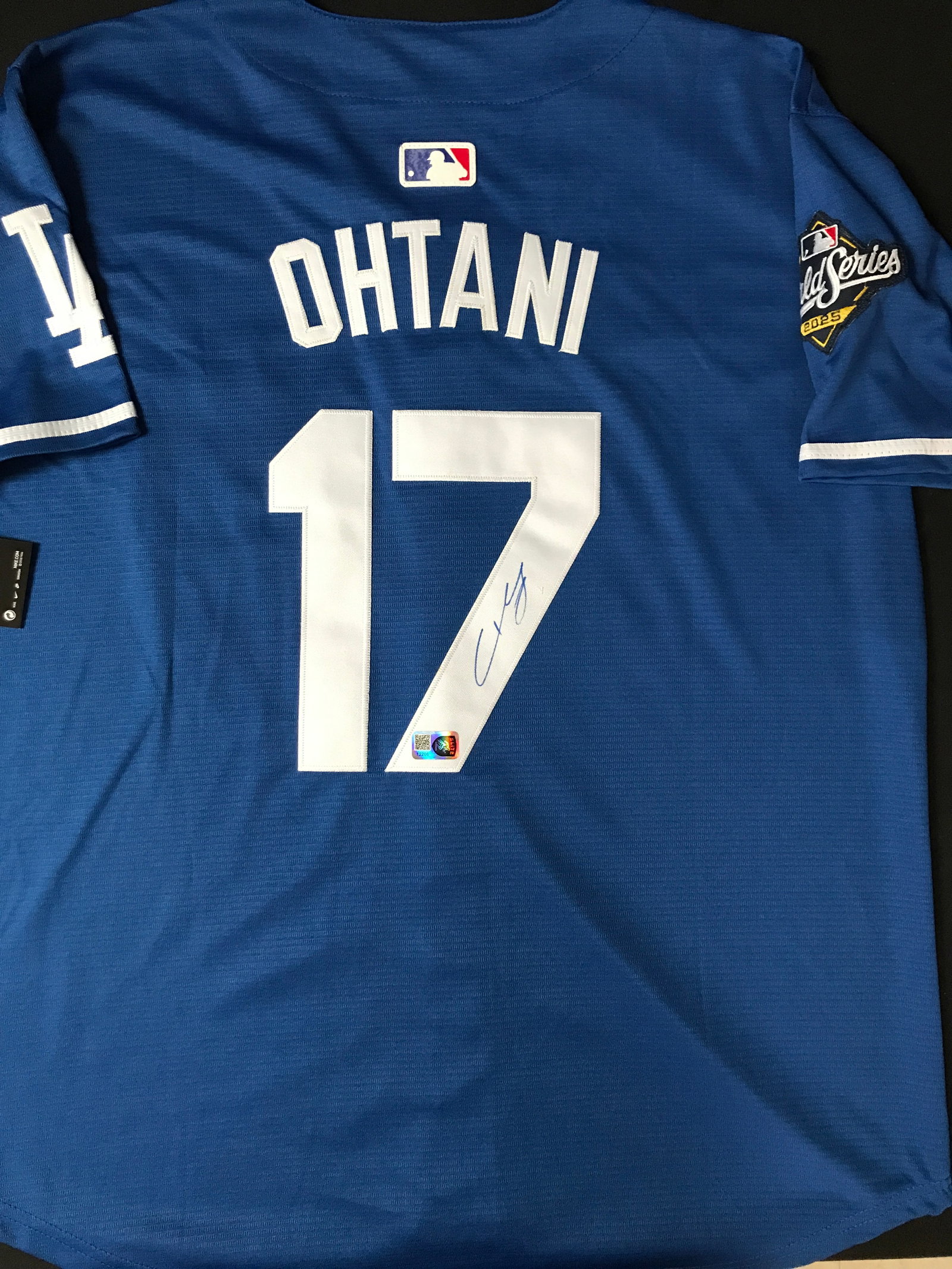 SHOHEI OHTANI SIGNED LOS ANGELES DODGERS CUSTOM JERSEY - ELITE SPORTS COA: Prices are in Canadian dollars