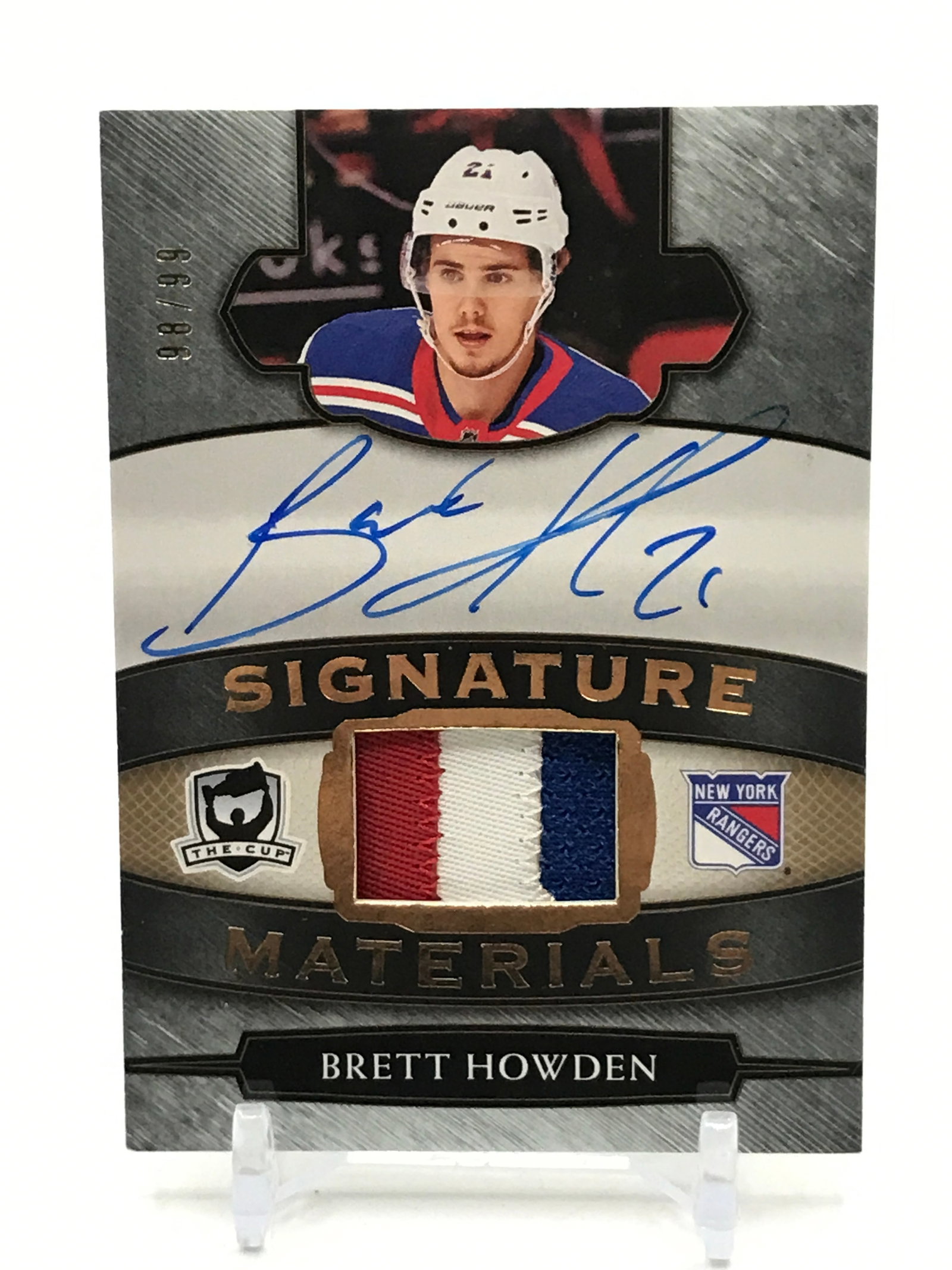2018-19 UPPER DECK THE CUP HOCKEY BRETT HOWDEN SIGNED PATCH TRADING CARD 98/99: Prices are in Canadian dollars