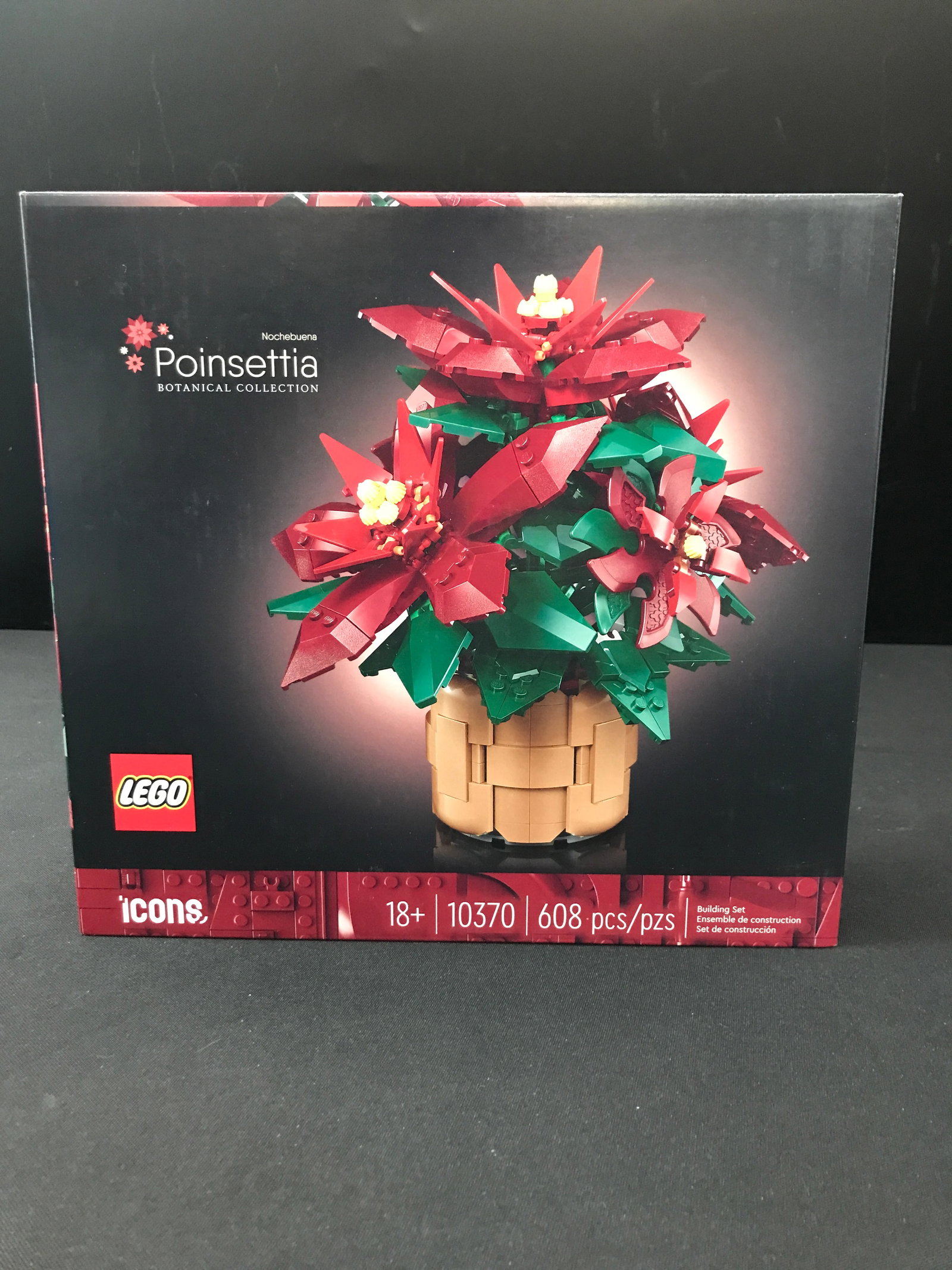 LEGO ICONS BOTANICALS COLLECTION #10370 POINSETTIA SEALED IN ORIGINAL PACKAGING: Prices are in Canadian dollars