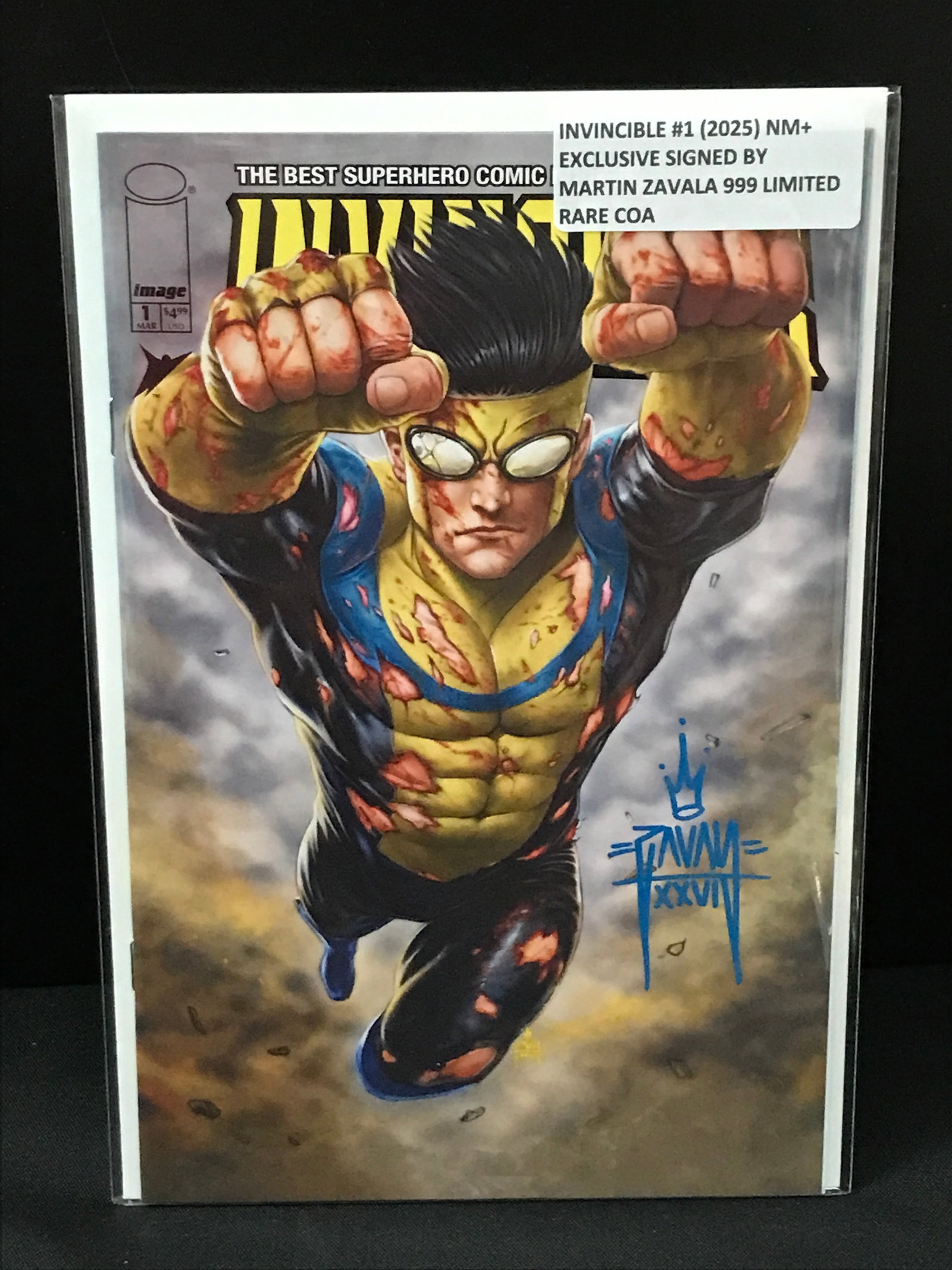 INVINCIBLE #1 (2025) SIGNED BY MARTIN ZAVALA 999 LIMITED RARE COA - IMAGE COMICS: Prices are in Canadian dollars