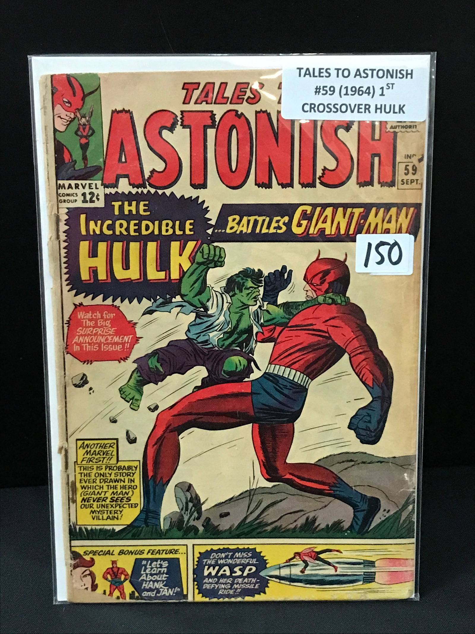 TALES TO ASTONISH #59 (1964) 1ST CROSSOVER HULK - MARVEL COMICS: Prices are in Canadian dollars