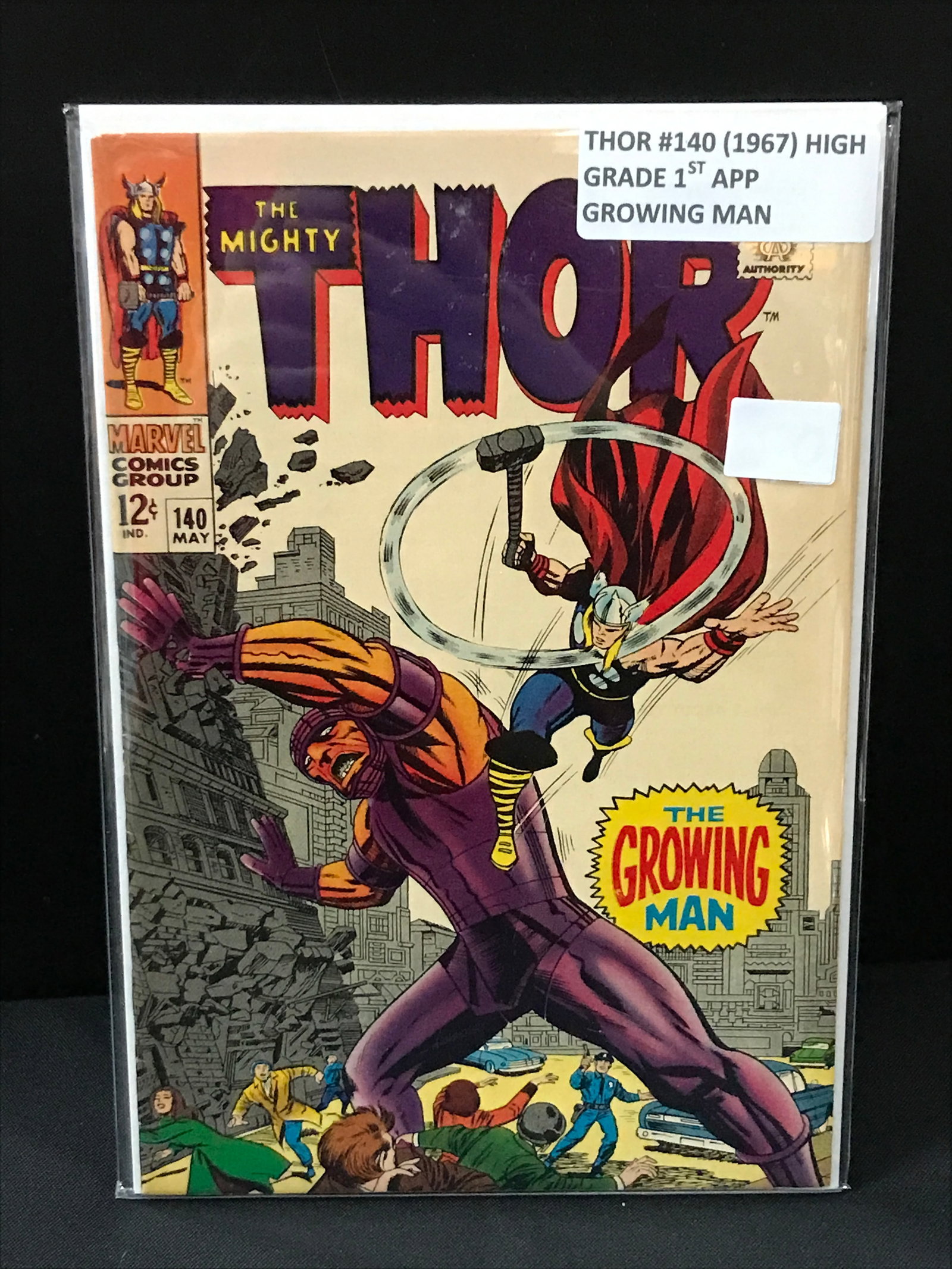 THE MIGHTY THOR #140 (1967) 1ST APP THE GROWING MAN - MARVEL COMICS: Prices are in Canadian dollars
