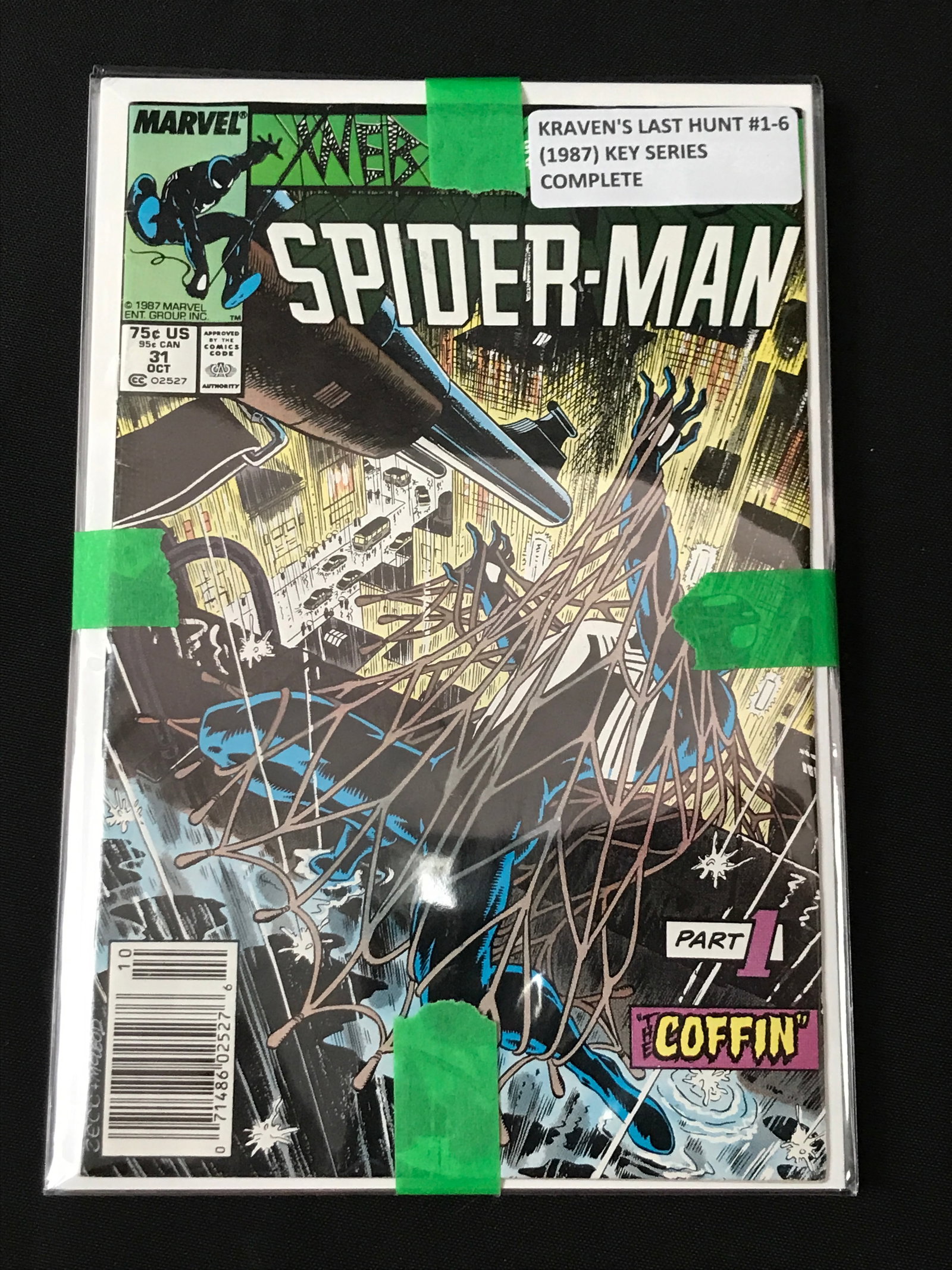 LOT OF 6 WEB OF SPIDERMAN KRAVEN'S LAST HUNT COMICS #1-6 FULL SERIES - MARVEL COMICS: Prices are in Canadian dollars