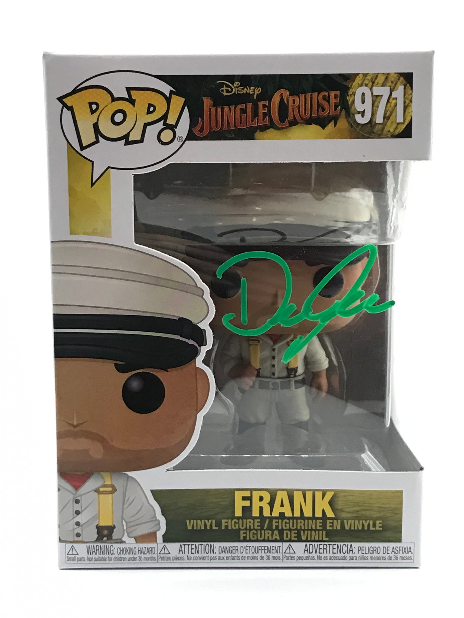 DWAYNE JOHNSON SIGNED FRANK FUNKO POP - KB COA: Prices are in Canadian dollars