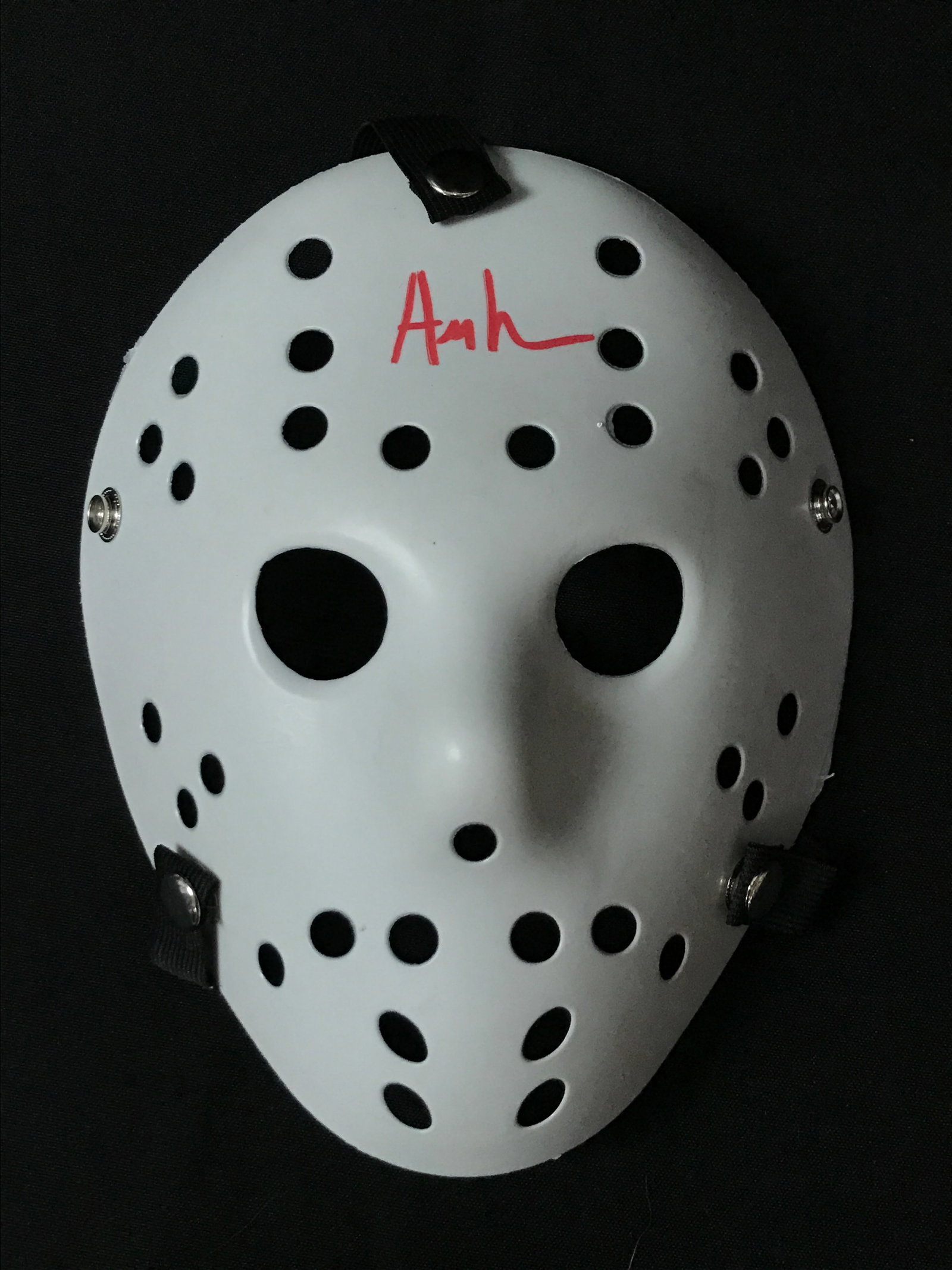 ARI LEHMAN SIGNED MASK - KB COA: Prices are in Canadian dollars