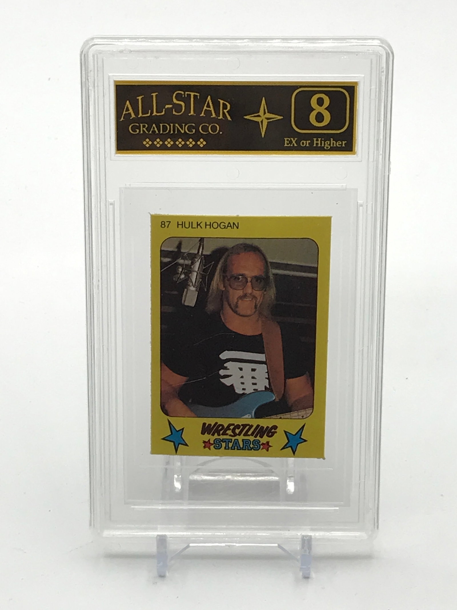 HULK HOGAN TRADING CARD #87 - ALL STAR GRADING 8: Prices are in Canadian dollars