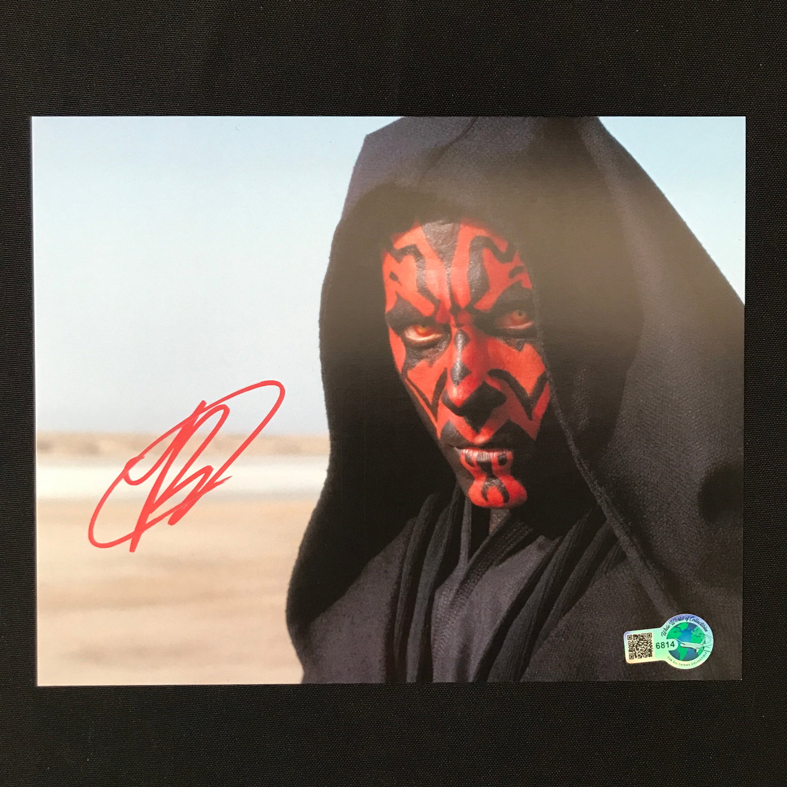 RAY PARK SIGNED DARTH MAUL STAR WARS 8X10 - WWOC COA: Prices are in Canadian Dollars