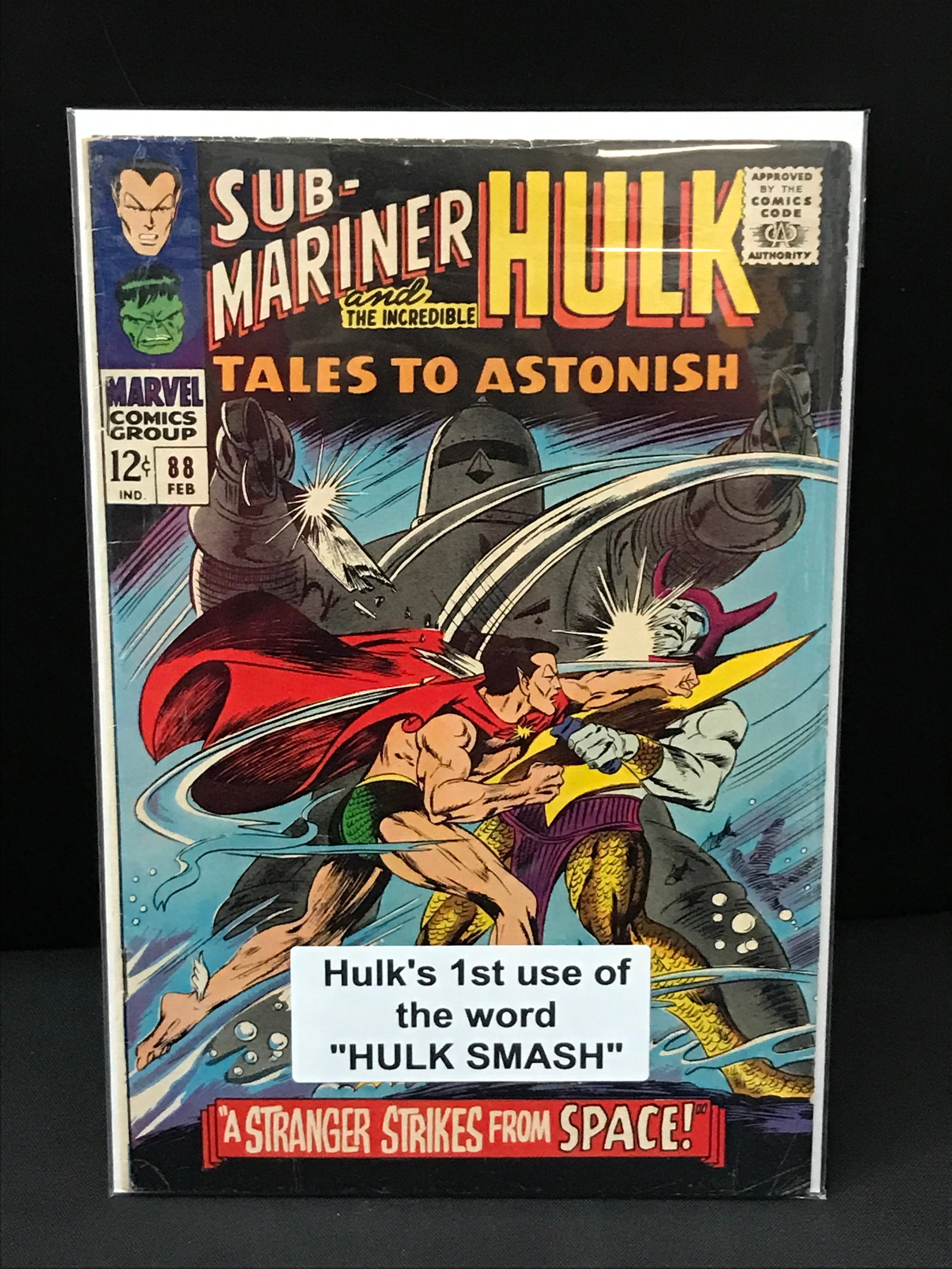 TALES TO ASTONISH #88 1ST USE OF THE WORD 'HULK SMASH' - MARVEL COMICS: Prices are in Canadian Dollars
