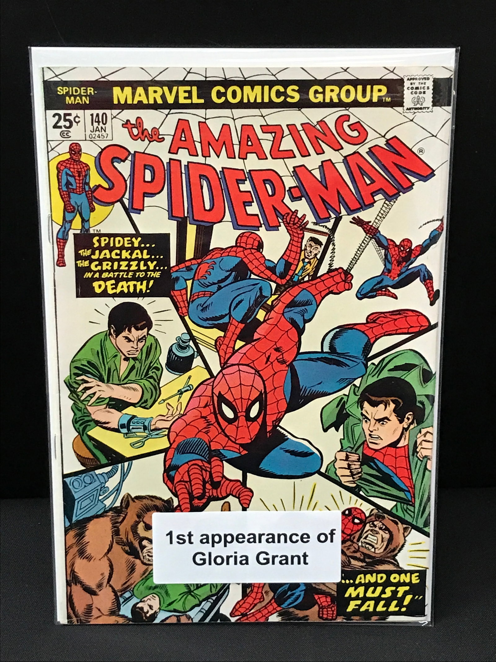 THE AMAZING SPIDERMAN #140 1ST APP GLORIA GRANT - MARVEL COMICS: Prices are in Canadian Dollars