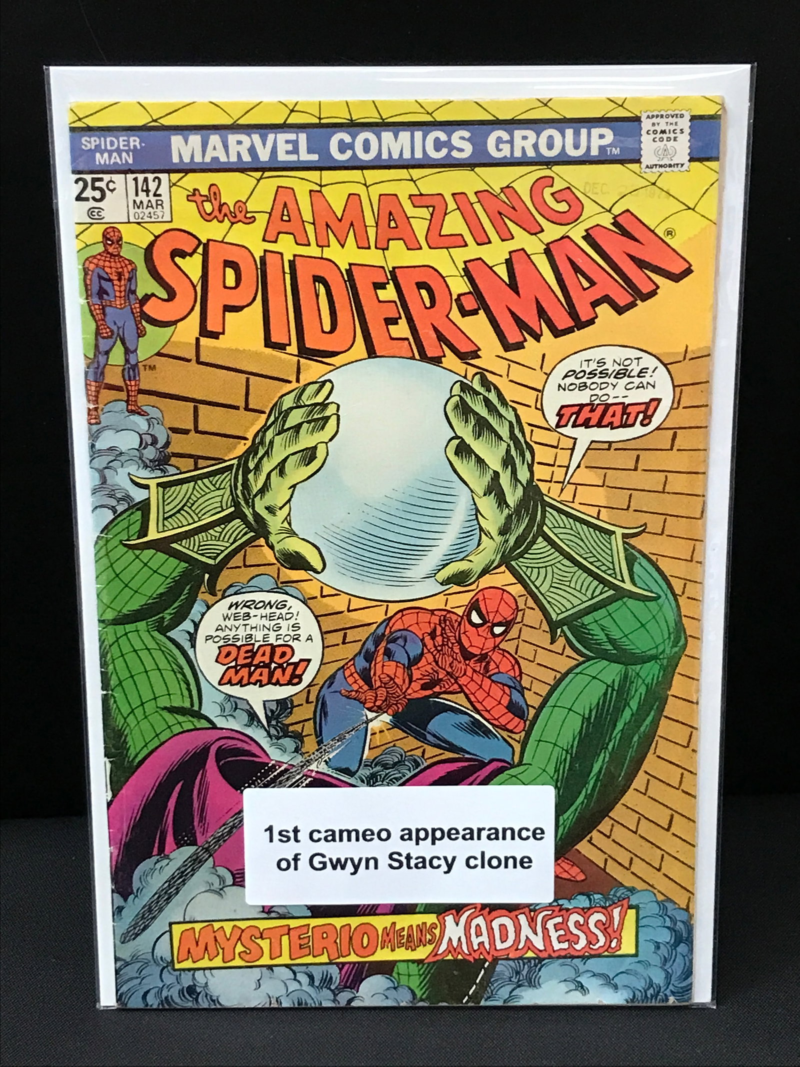 THE AMAZING SPIDERMAN #142 1ST APP OF GWYN STACY CLONE - MARVEL COMICS: Prices are in Canadian Dollars