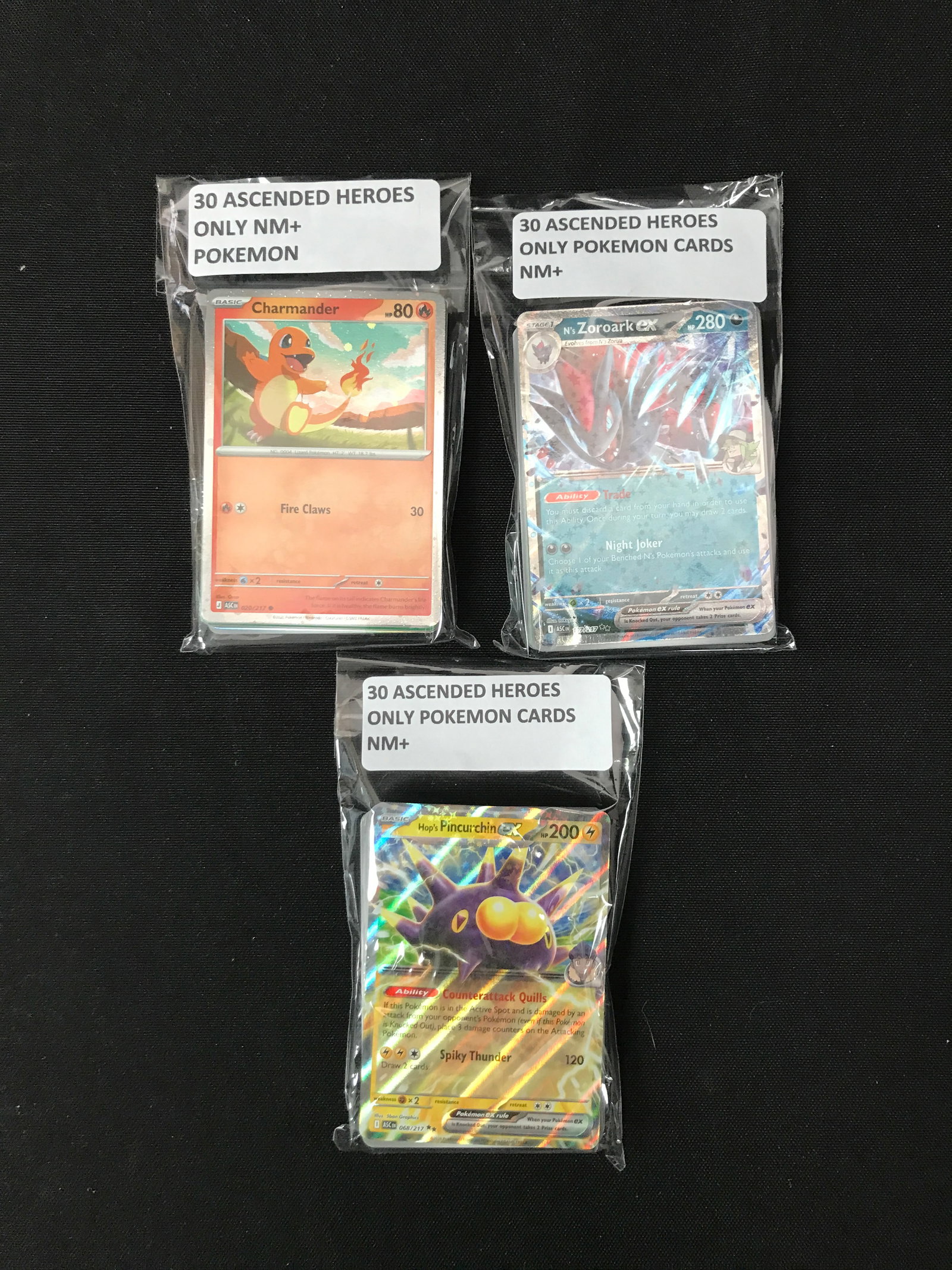 LOT OF 90 POKEMON ASCENDED HEROES TRADING CARDS: Prices are in Canadian dollars
