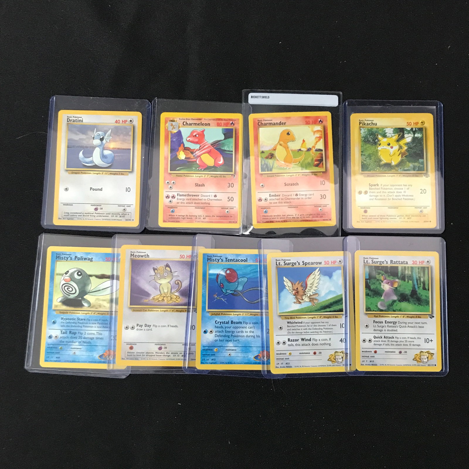 LOT OF 9 LOOSE POKEMON TCG TRADING CARDS - INCLUDING PIKACHU: Prices are in Canadian dollars